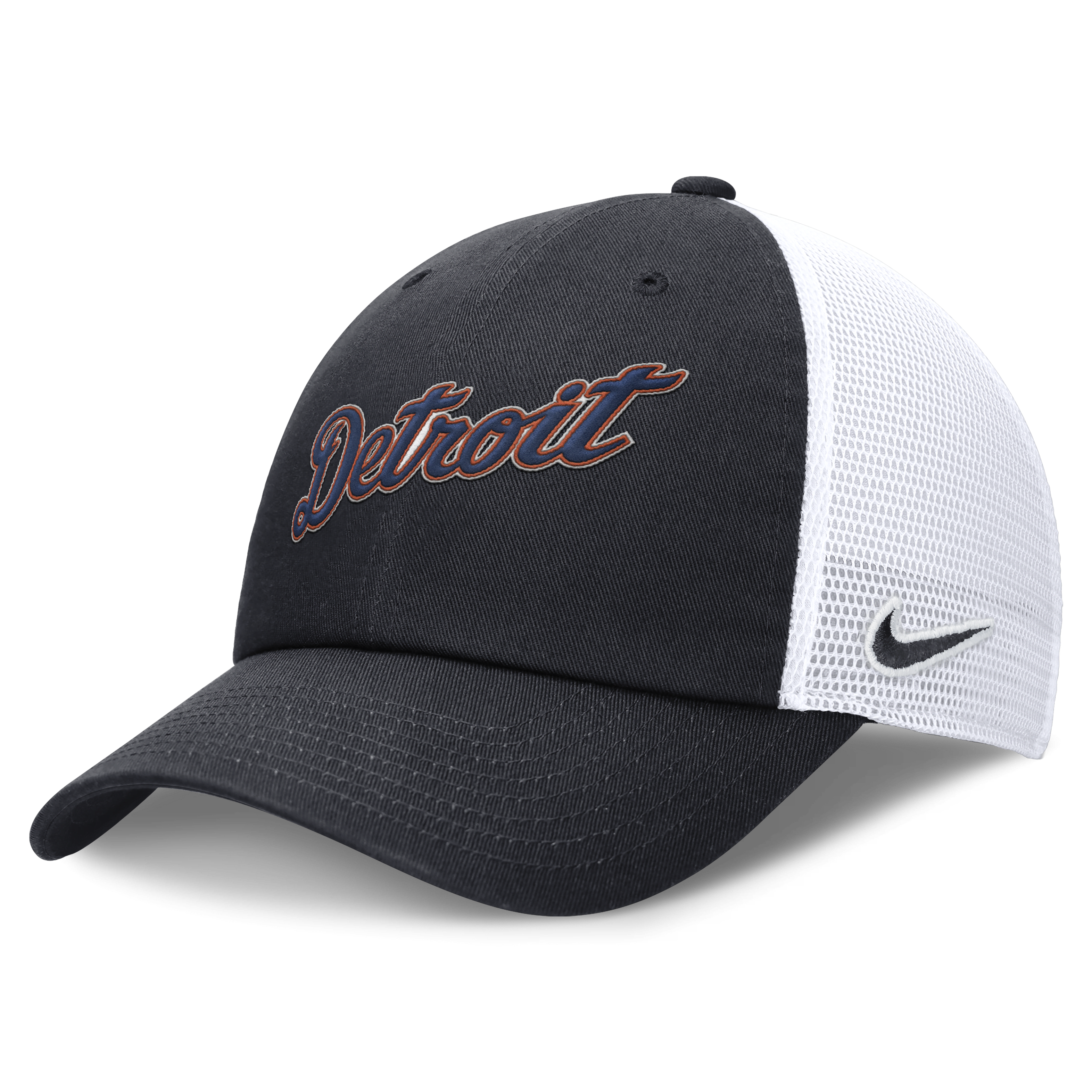 Detroit Tigers Evergreen Club Men's Nike MLB Trucker Adjustable Hat