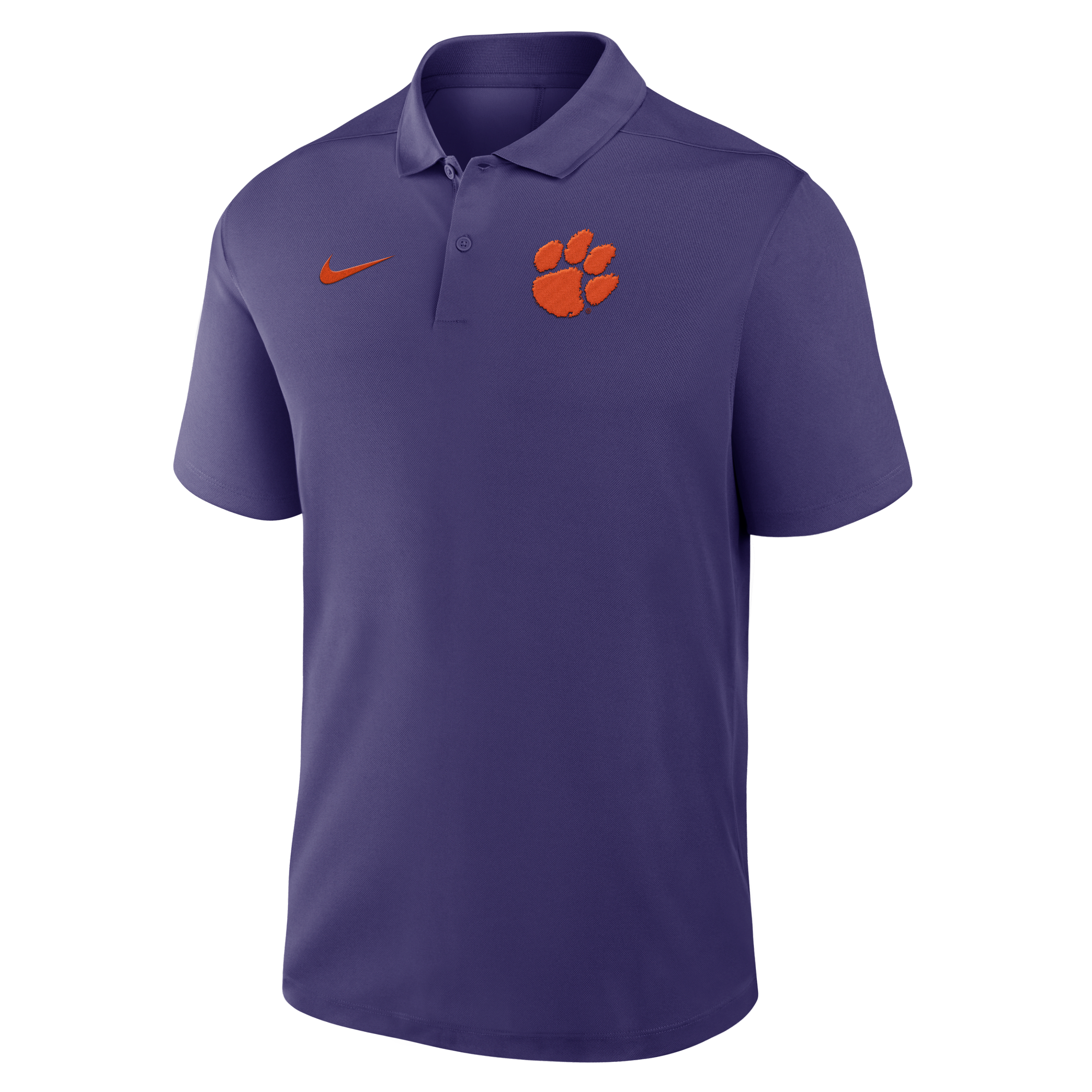 Clemson Primetime Victory Primary Logo Men's Nike Dri-FIT College Polo