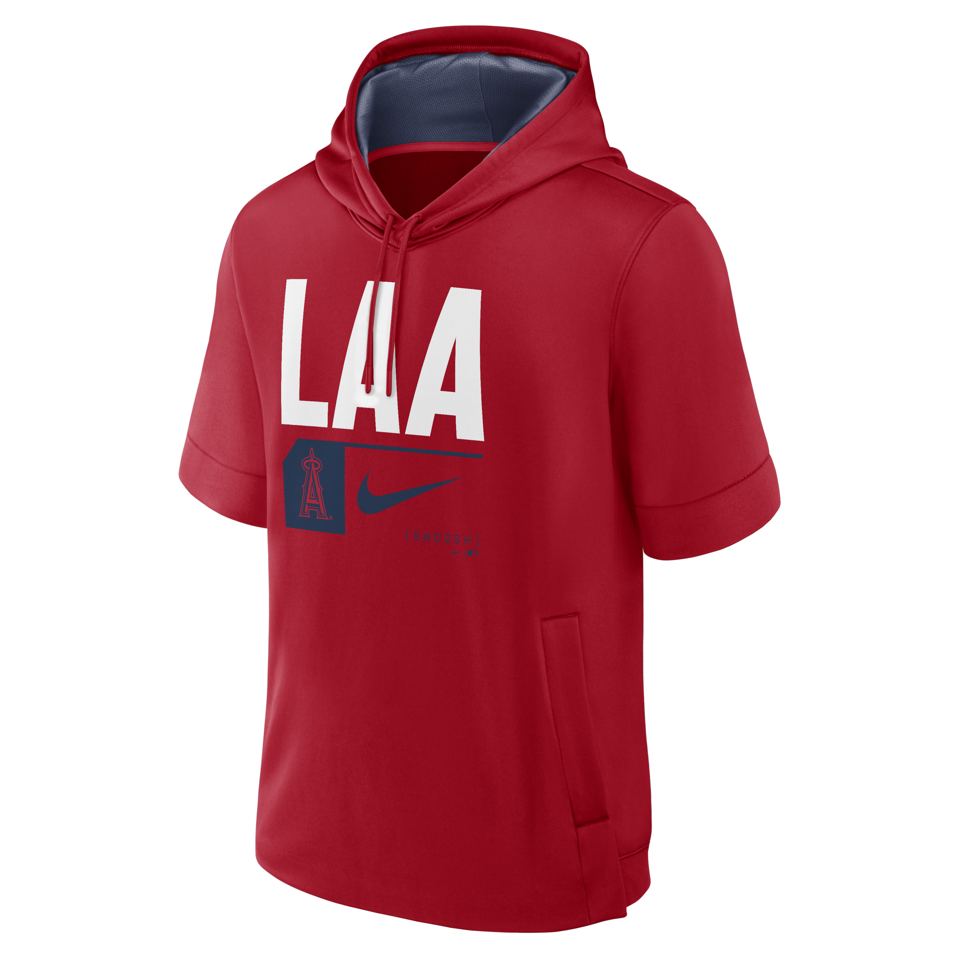 Los Angeles Angels Tri Code Lockup Men's Nike MLB Short-Sleeve Pullover Hoodie