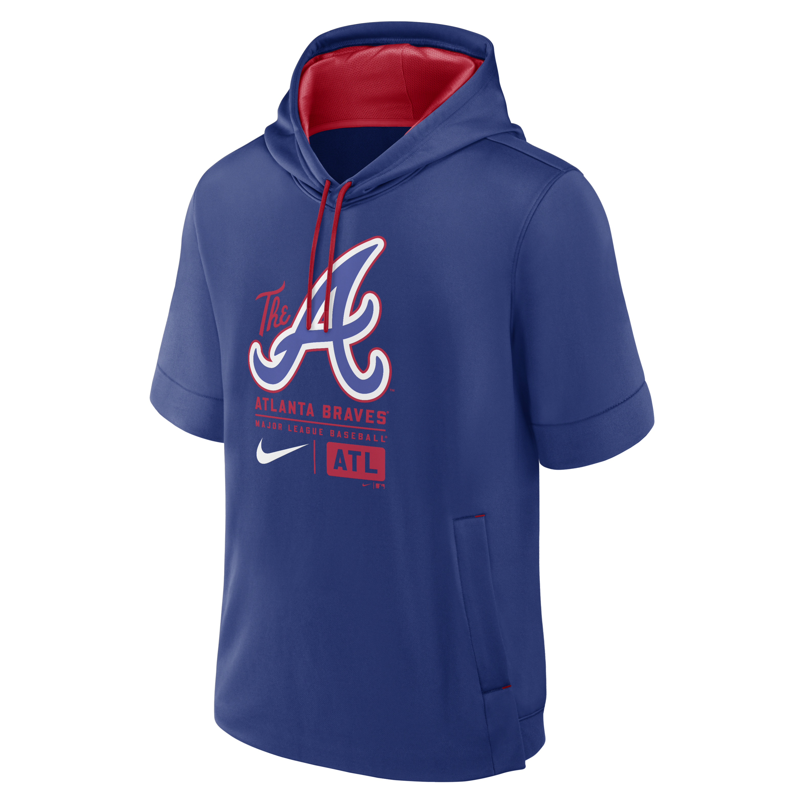 Atlanta Braves City Connect Men's Nike MLB Short-Sleeve Pullover Hoodie