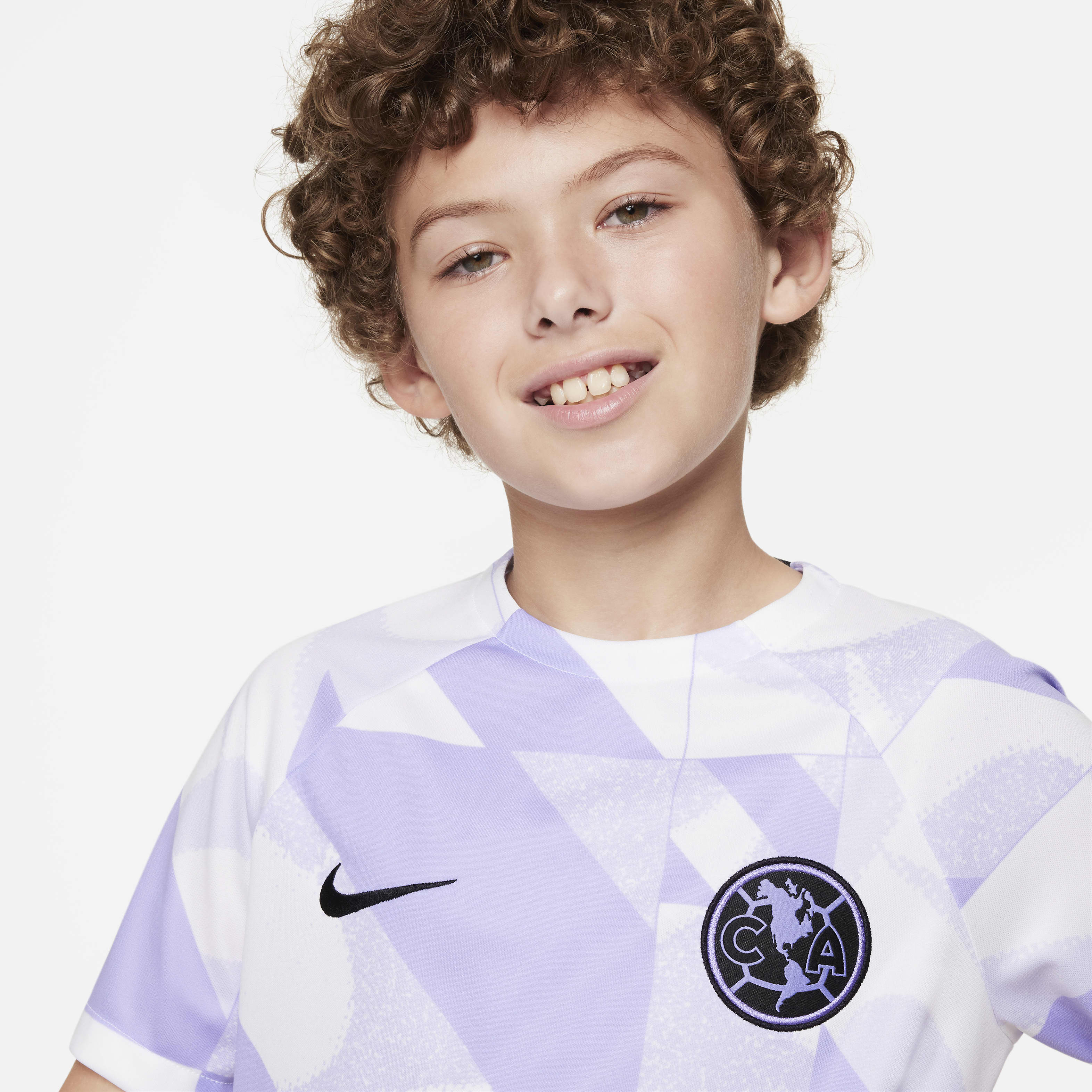 Club América Academy Pro Third Big Kids' Nike Dri-FIT Soccer Pre-Match Short-Sleeve Top