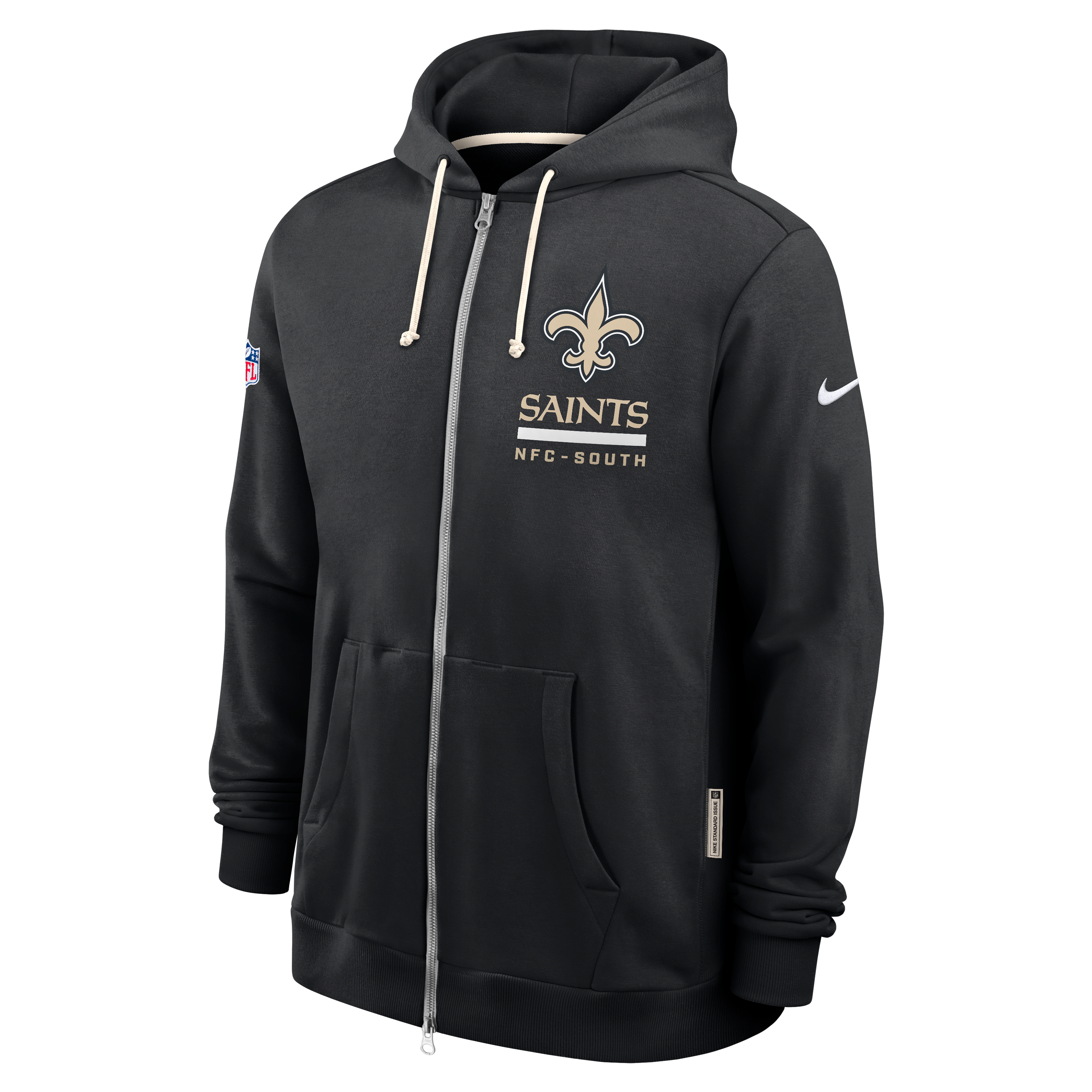 New Orleans Saints Utility Player Sideline Men's Nike Dri-FIT NFL Full-Zip Hoodie