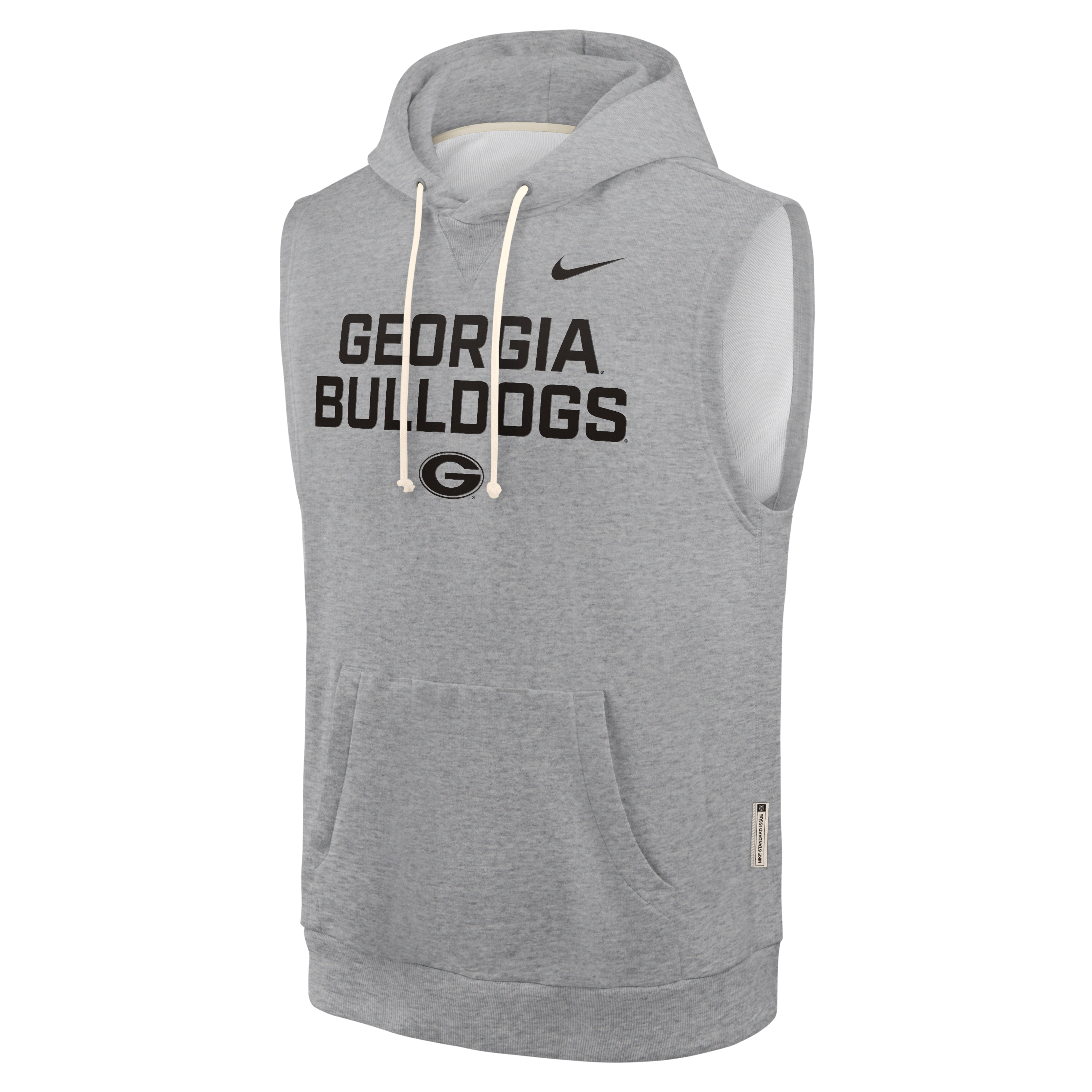 Georgia Sideline Men's Nike Dri-FIT College Sleeveless Pullover Hoodie