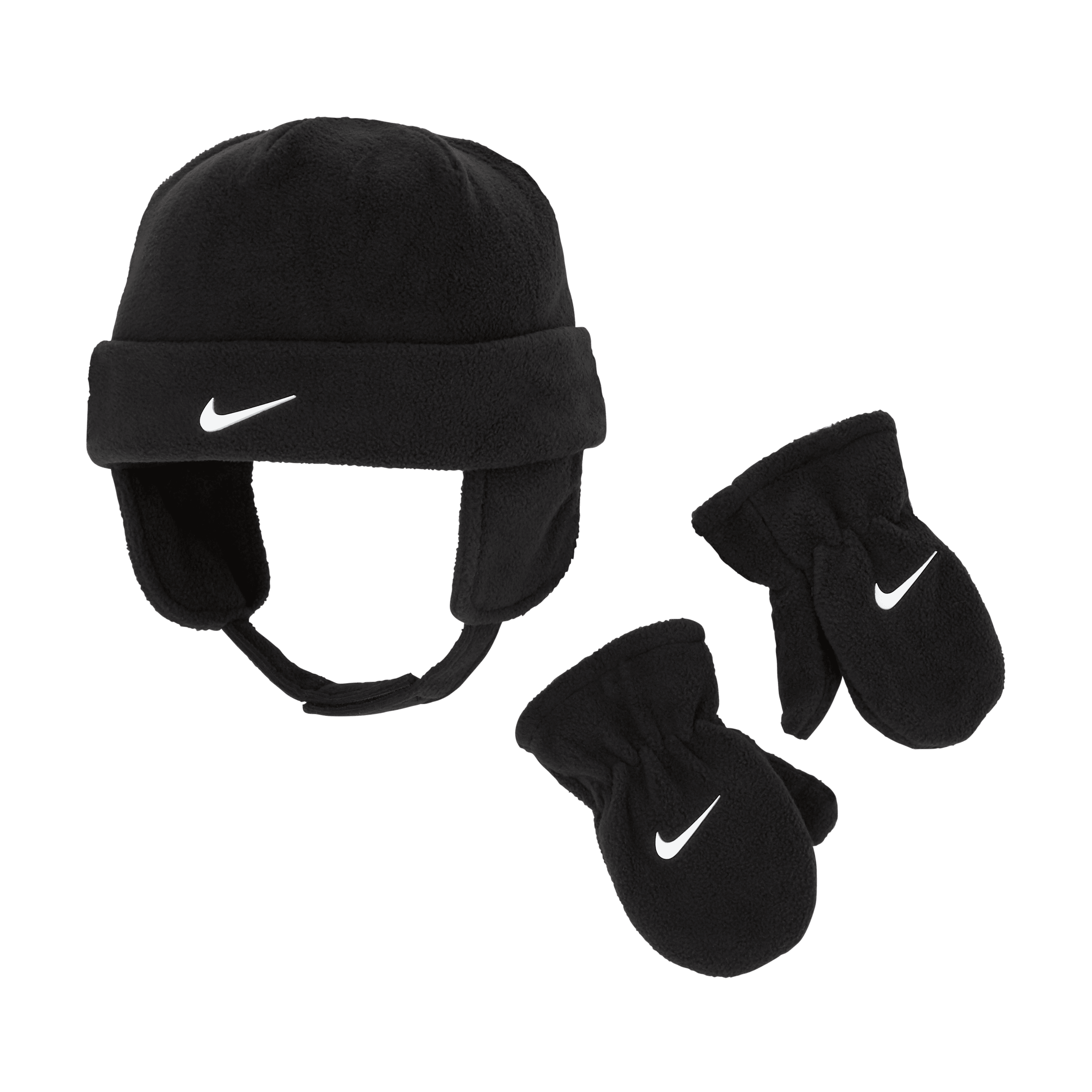 Nike Toddler Fleece Beanie and Mittens Set