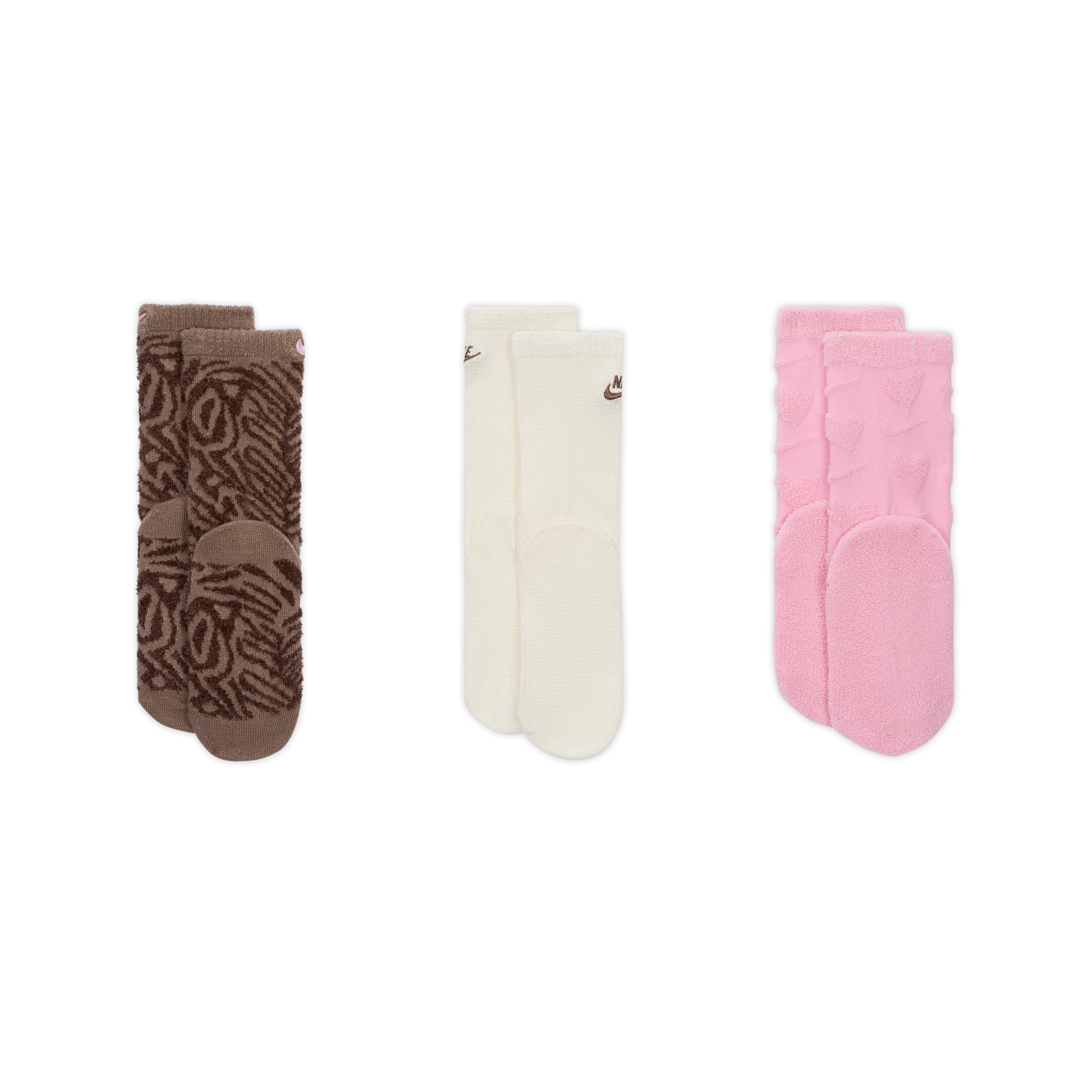 Nike Wild Warmth Big Kids' Fashion Crew Socks (3 Pairs)