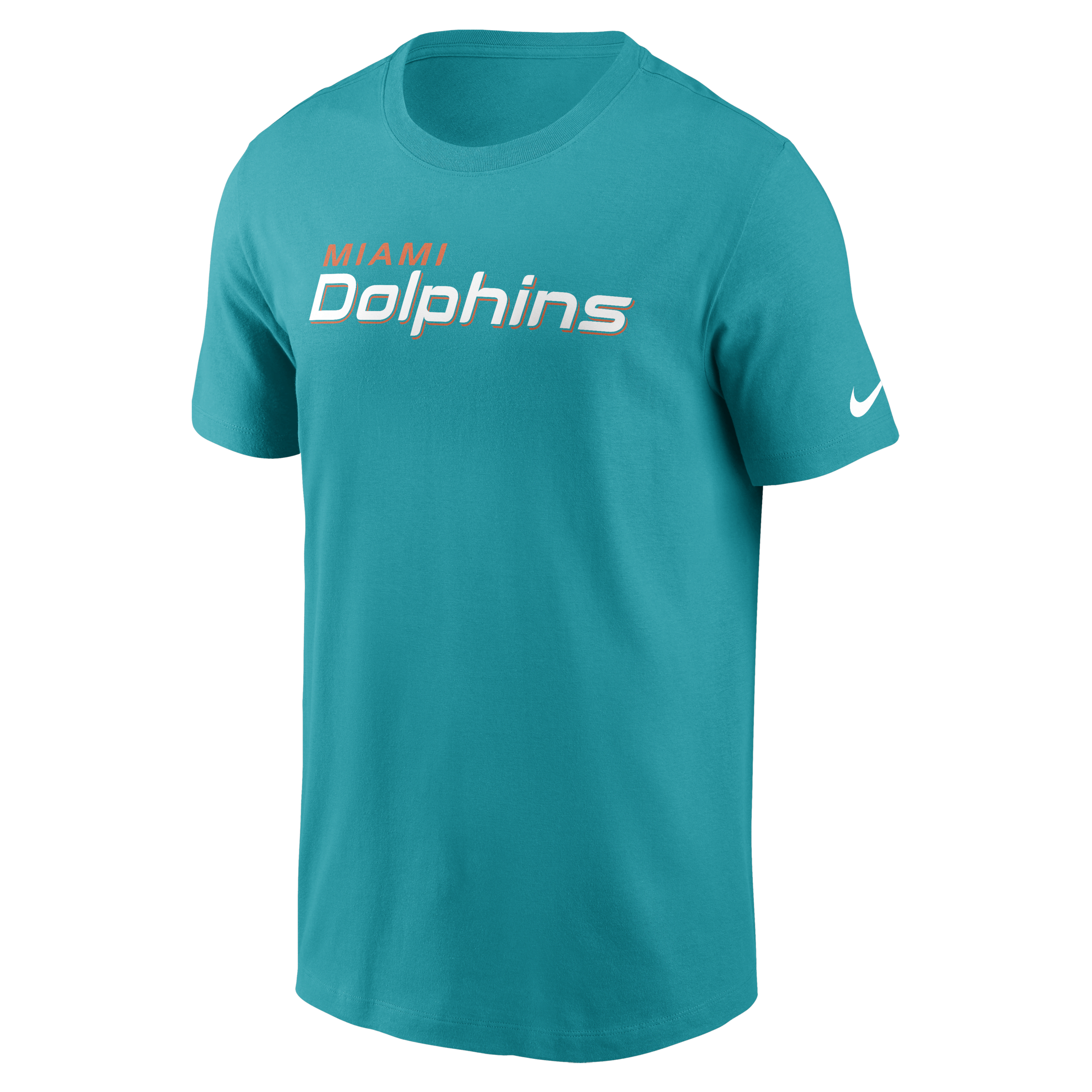 Miami Dolphins Primetime Wordmark Essential Men's Nike NFL T-Shirt