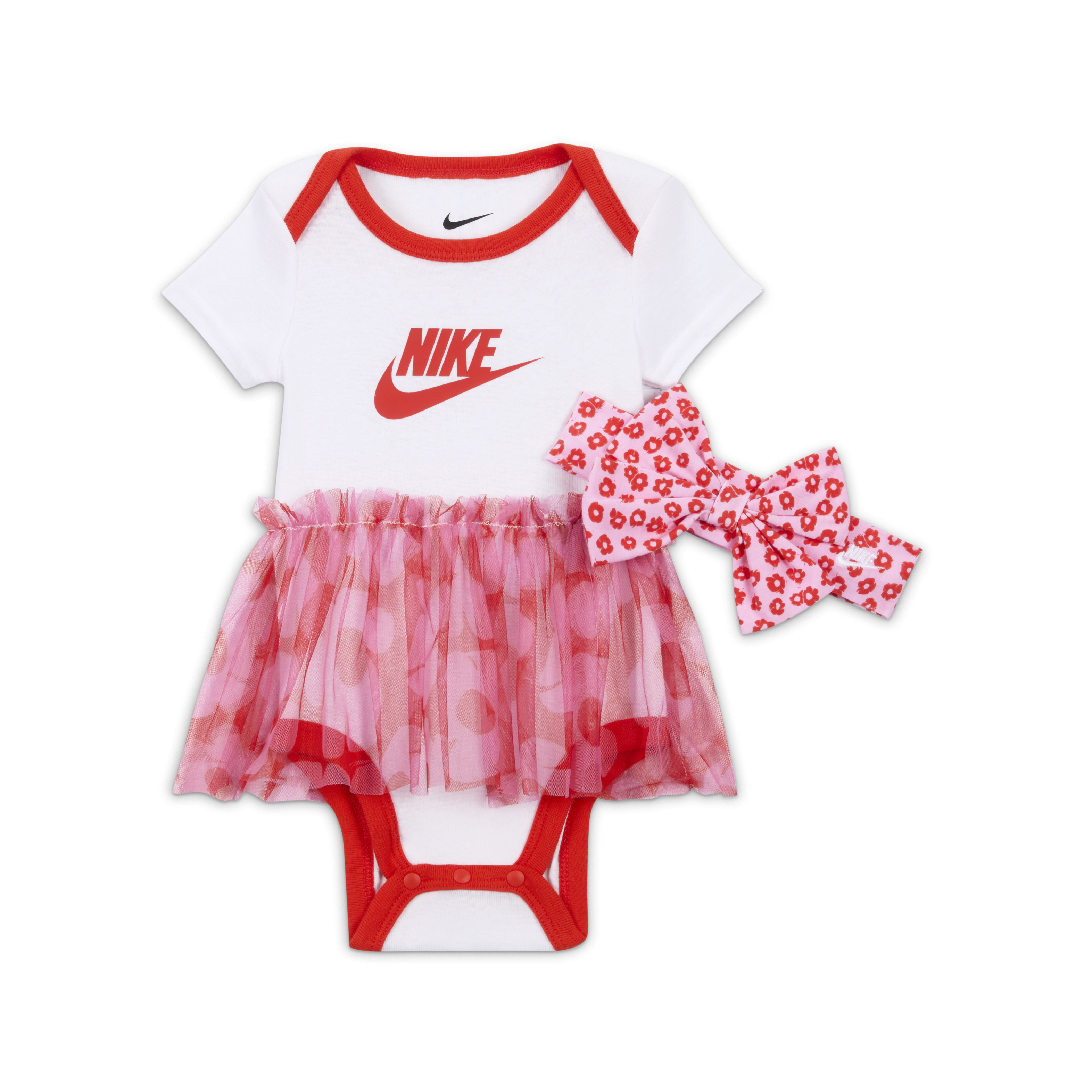 Body estilo tutu e fita para o cabelo Nike Your Move bebé (2 peças, 0-9 meses)