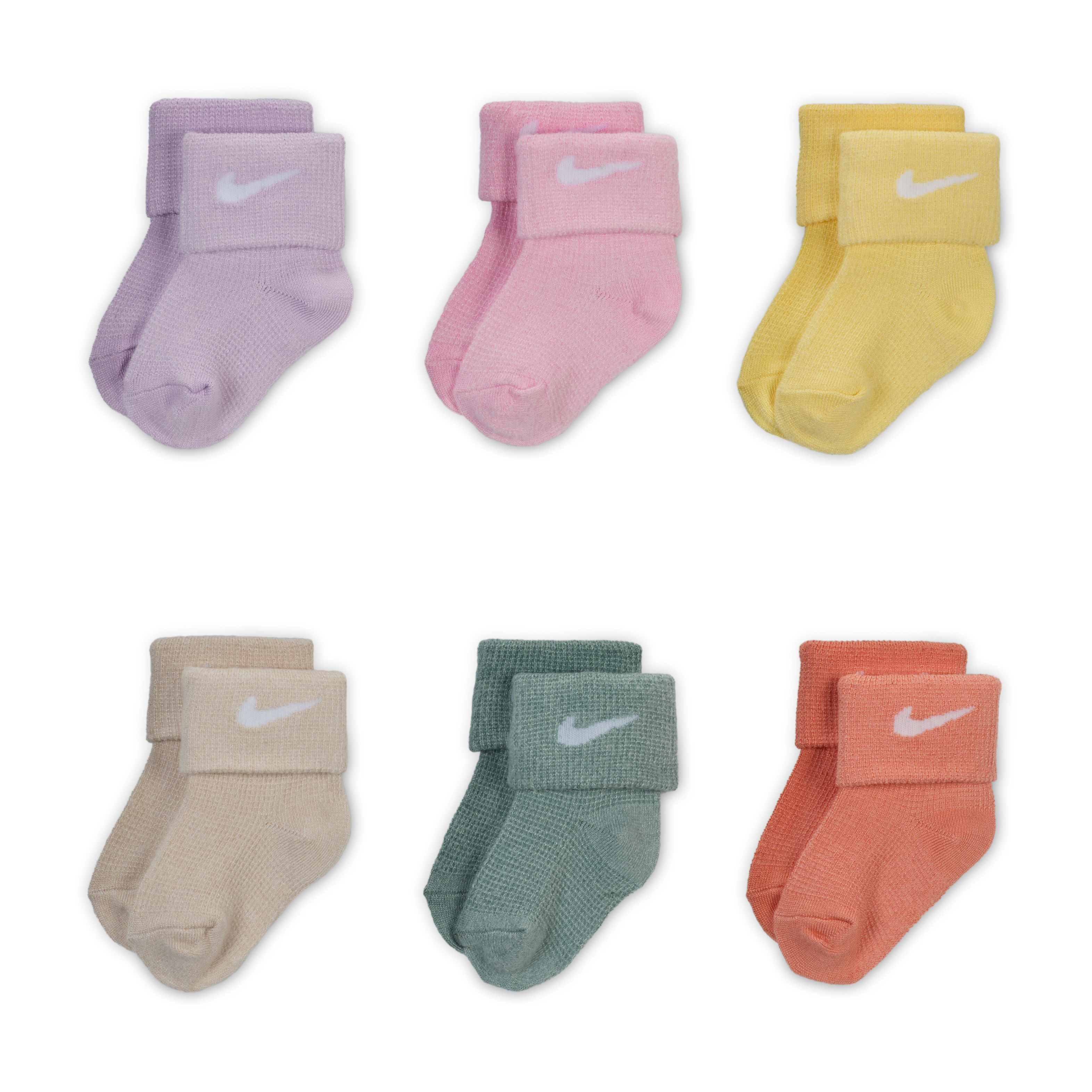 Nike Baby Waffle Knit Socks (6 Pairs