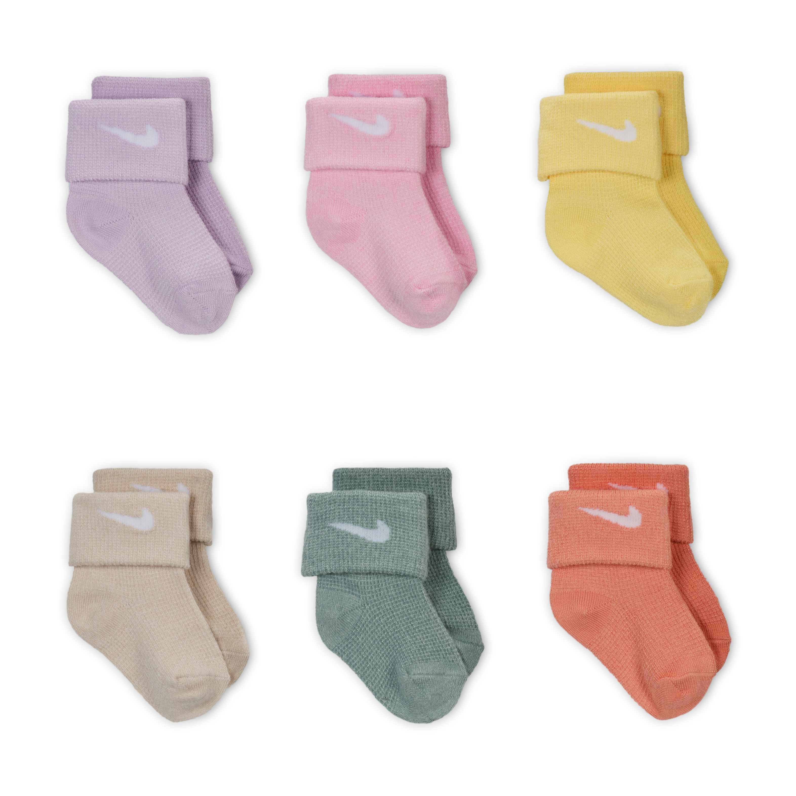 Nike Baby Waffle Knit Socks (6 Pairs)