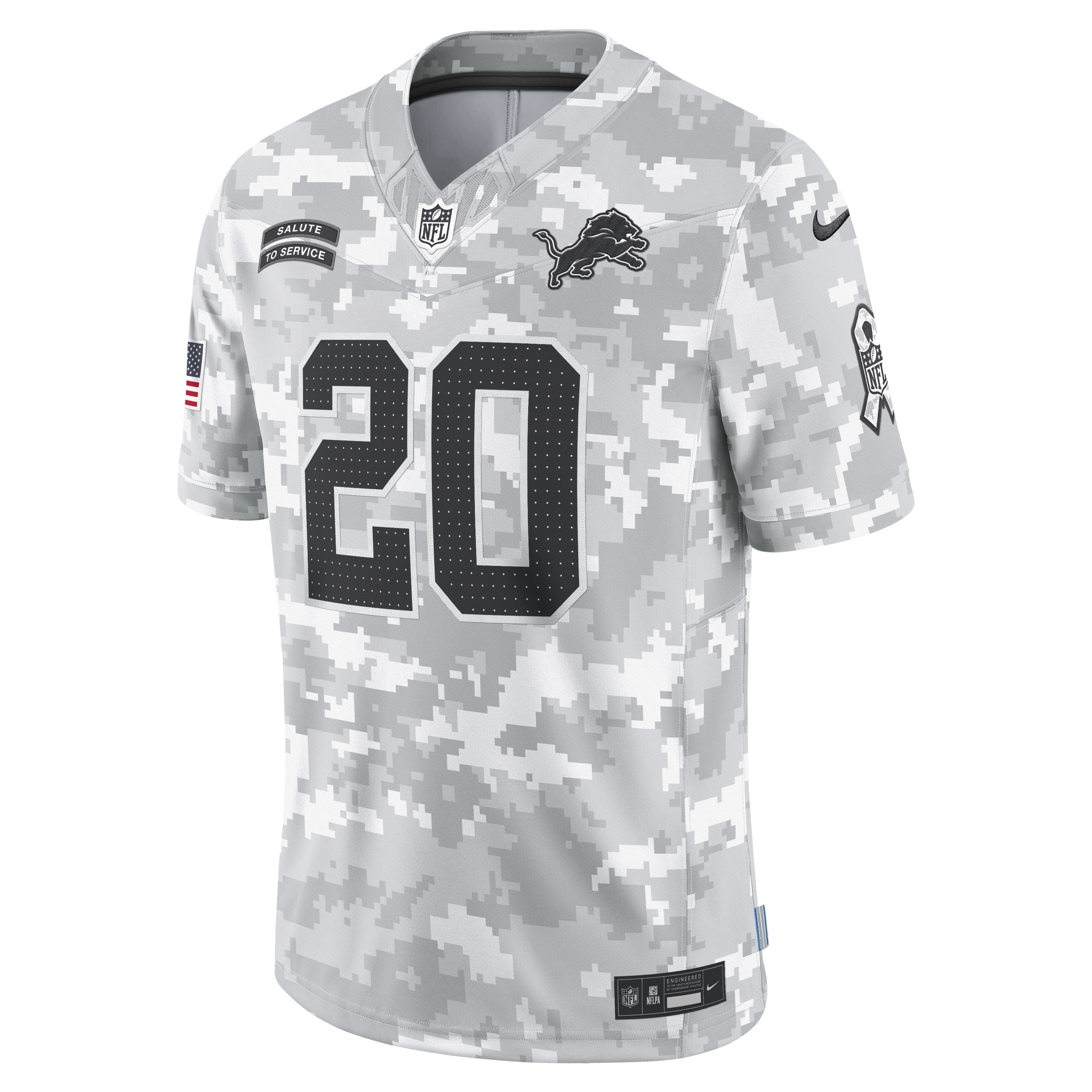 Barry Sanders Detroit Lions Salute to Service Men's Nike Dri-FIT NFL Limited Jersey