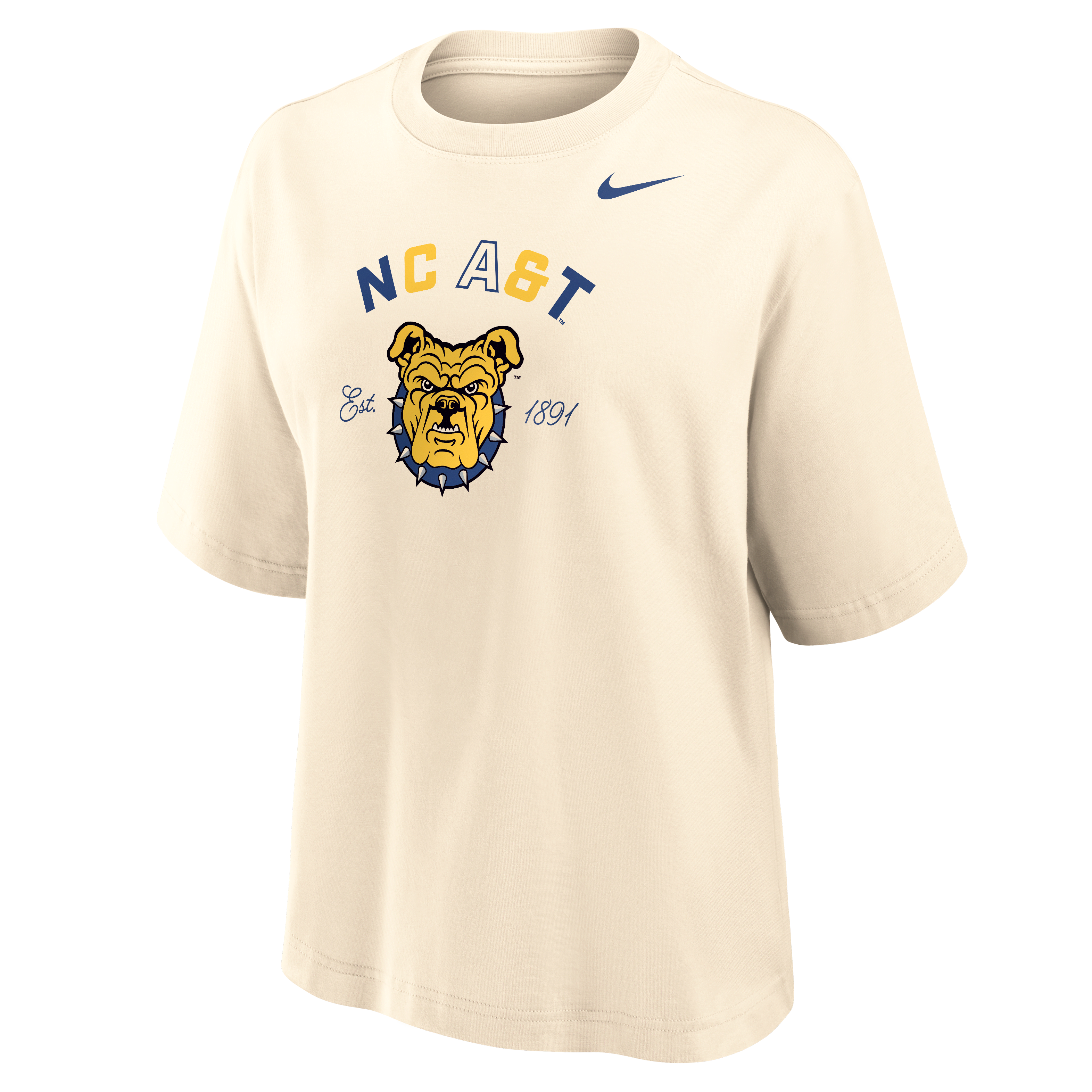 Nike College (North Carolina A&T University) Women's Boxy Cotton T-Shirt
