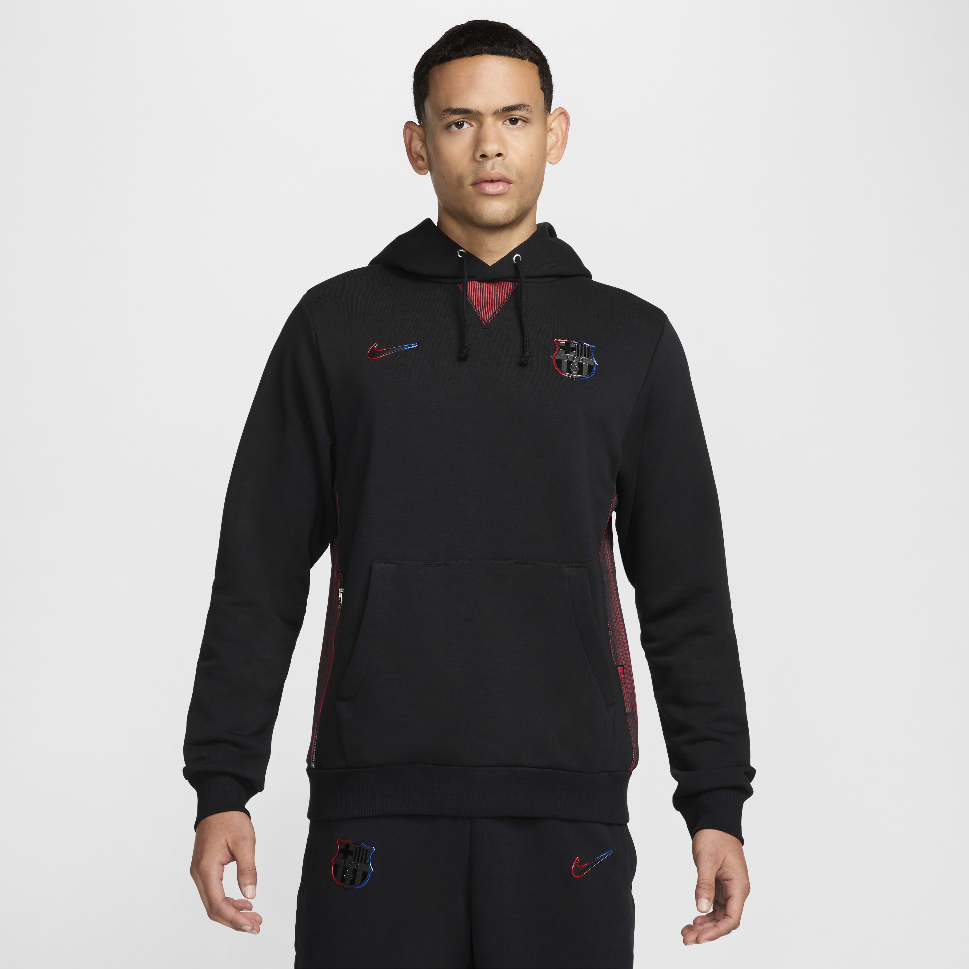 FC Barcelona Standard Issue Away Men's Nike Dri-FIT Soccer Pullover Hoodie