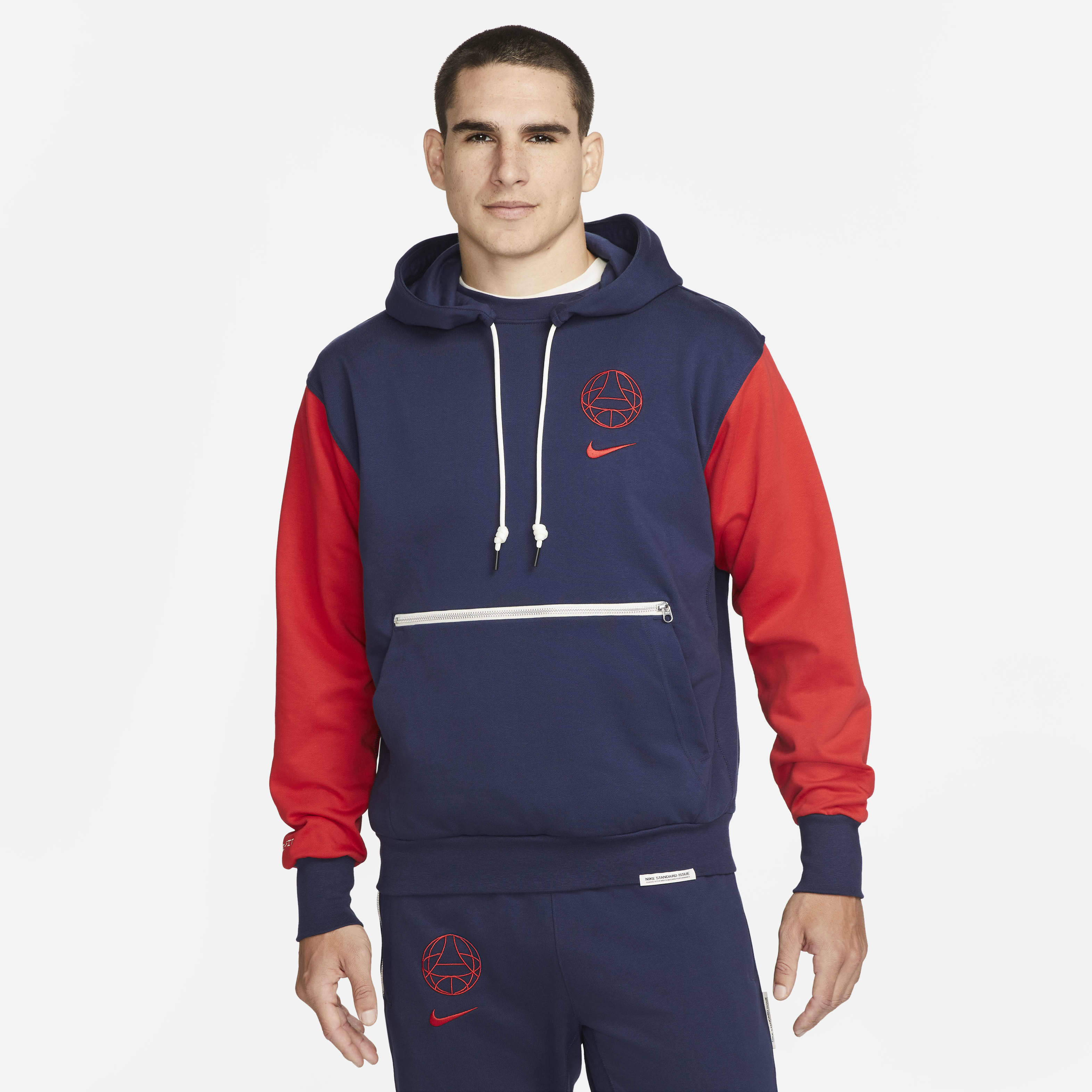 Paris Saint-Germain Standard Issue Men's Nike Soccer Pullover Hoodie