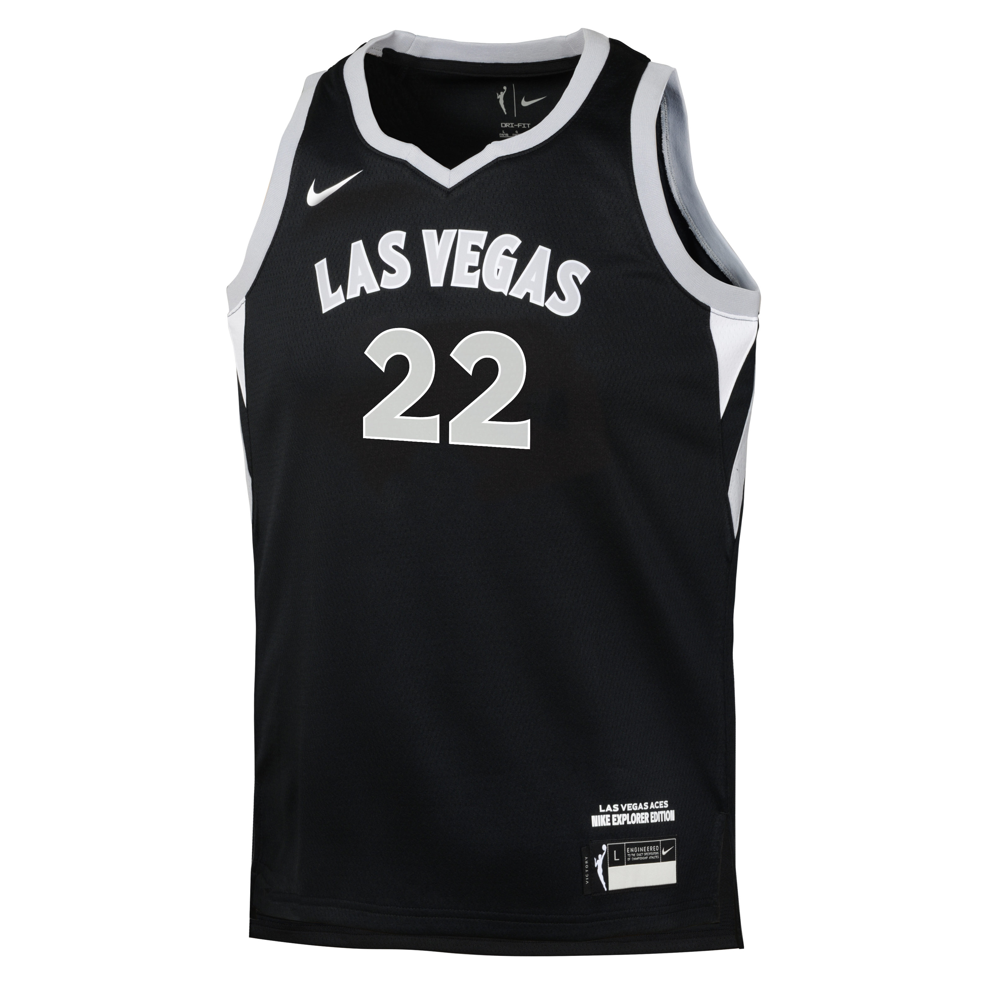 A'ja Wilson Las Vegas Aces 2024 Explorer Edition Big Kids' (Boys') Nike Dri-FIT WNBA Swingman Jersey