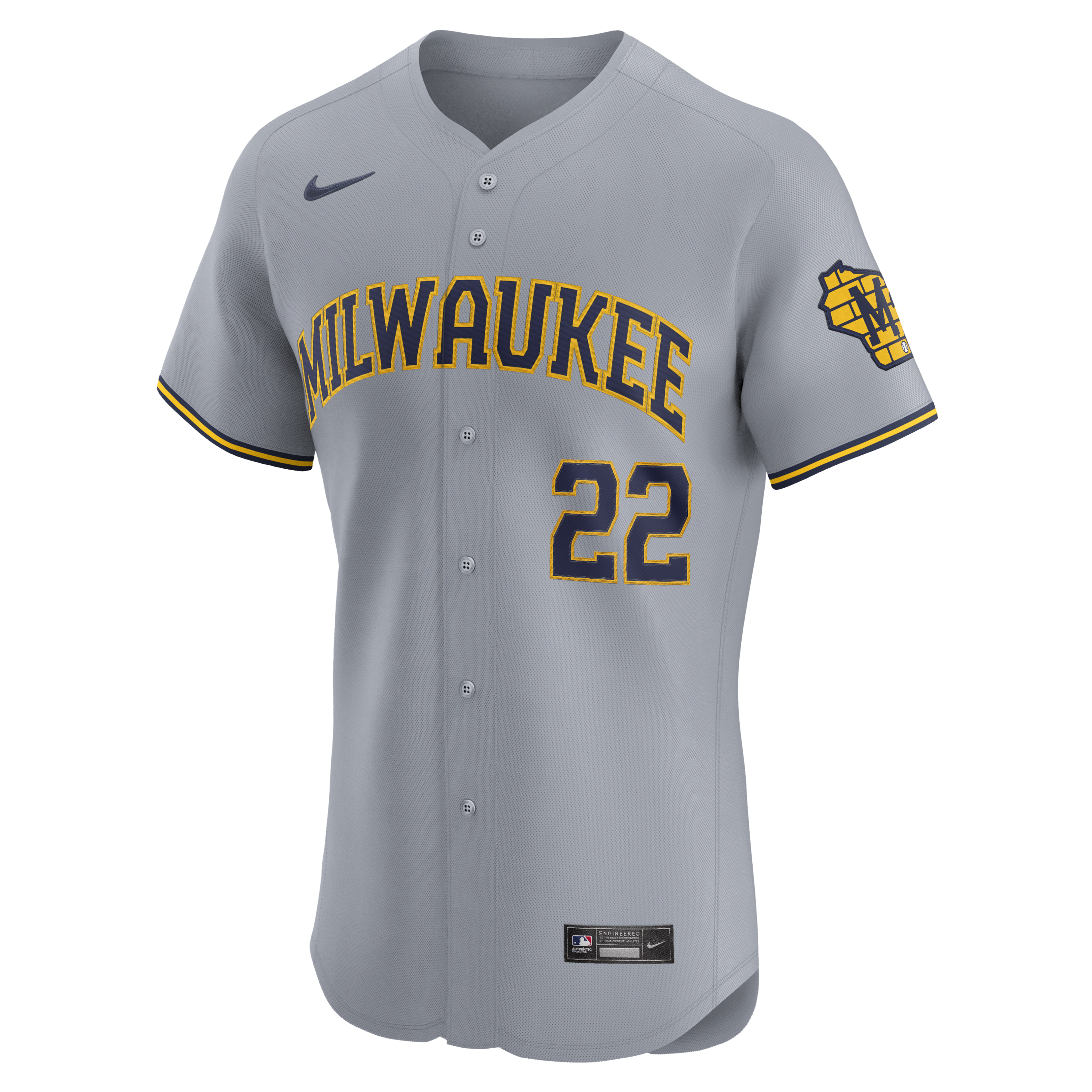 Christian Yelich Milwaukee Brewers Men's Nike Dri-FIT ADV MLB Elite Jersey