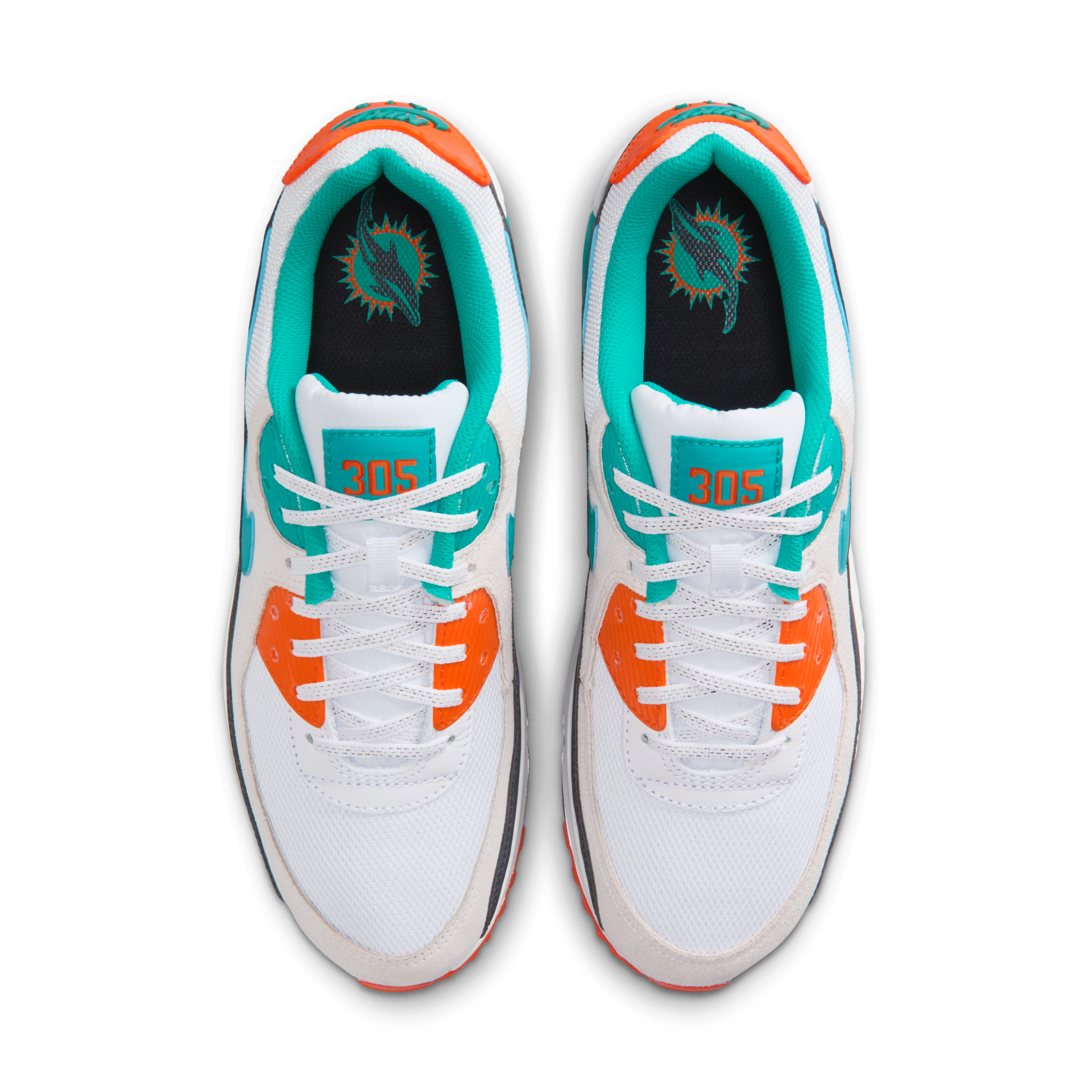 Miami Dolphins Air Max 90 Men's Nike Shoes