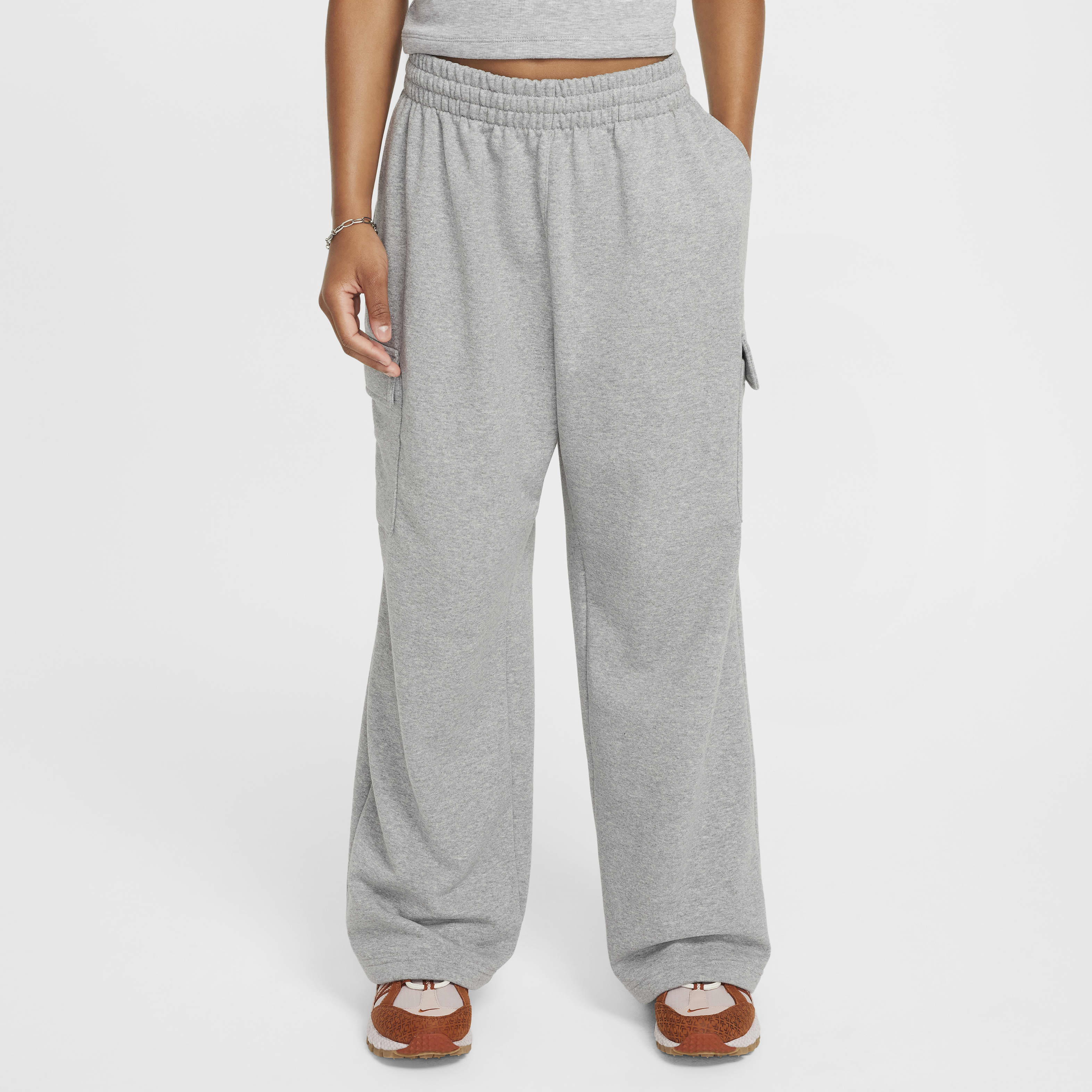 Nike Sportswear Girls' Dri-FIT Oversized Fleece Pants