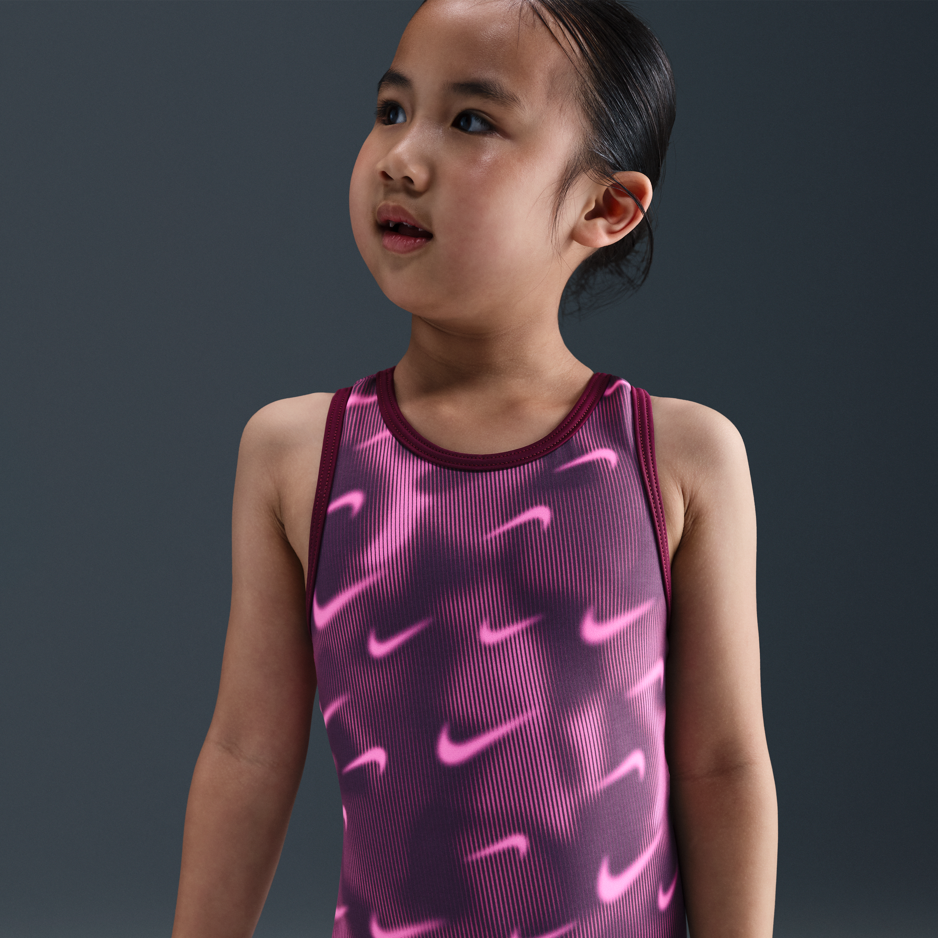 Nike Gymnastics Smoky Swoosh Leotard