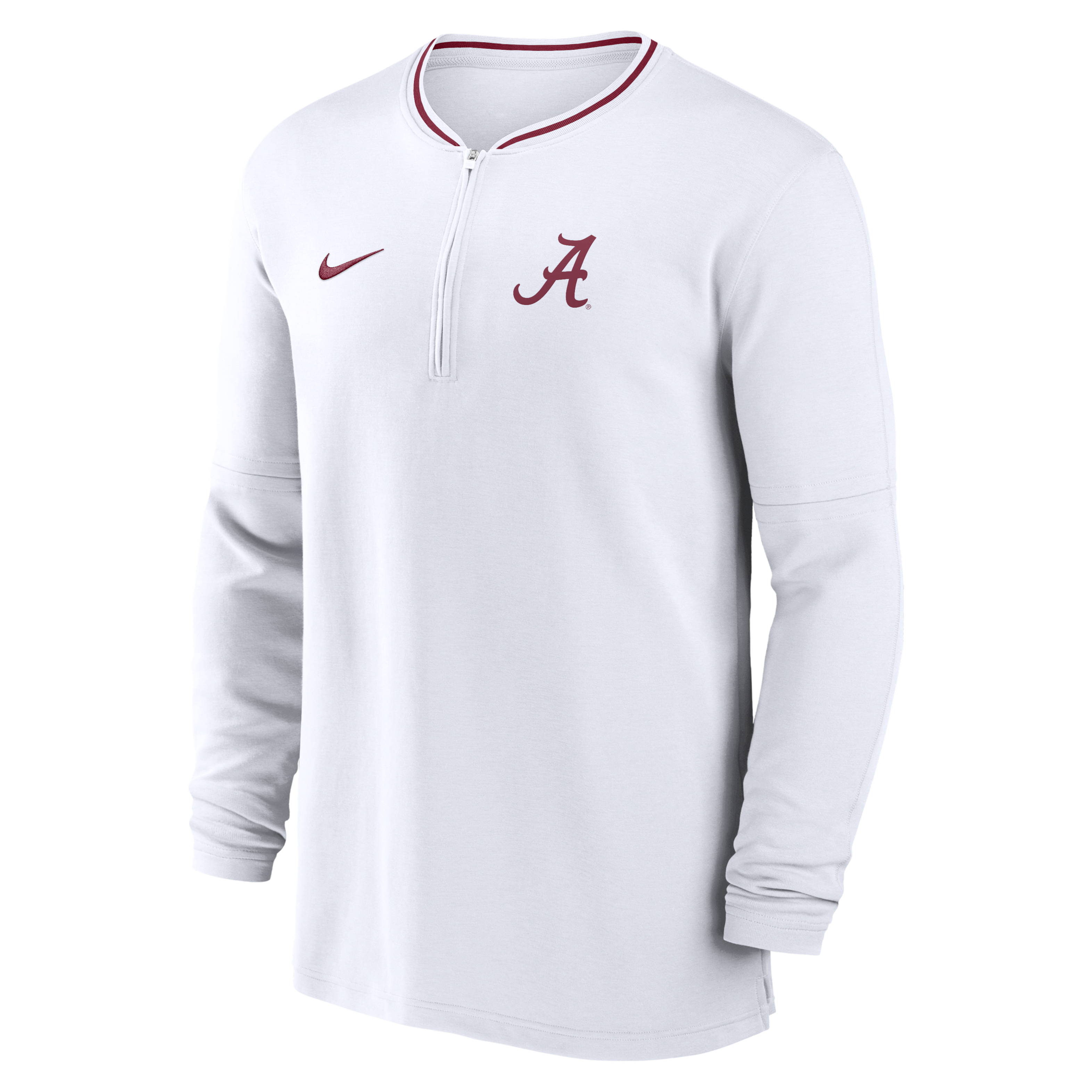 Alabama Crimson Tide Sideline Coach Men's Nike Dri-FIT College 1/2-Zip Long-Sleeve Top