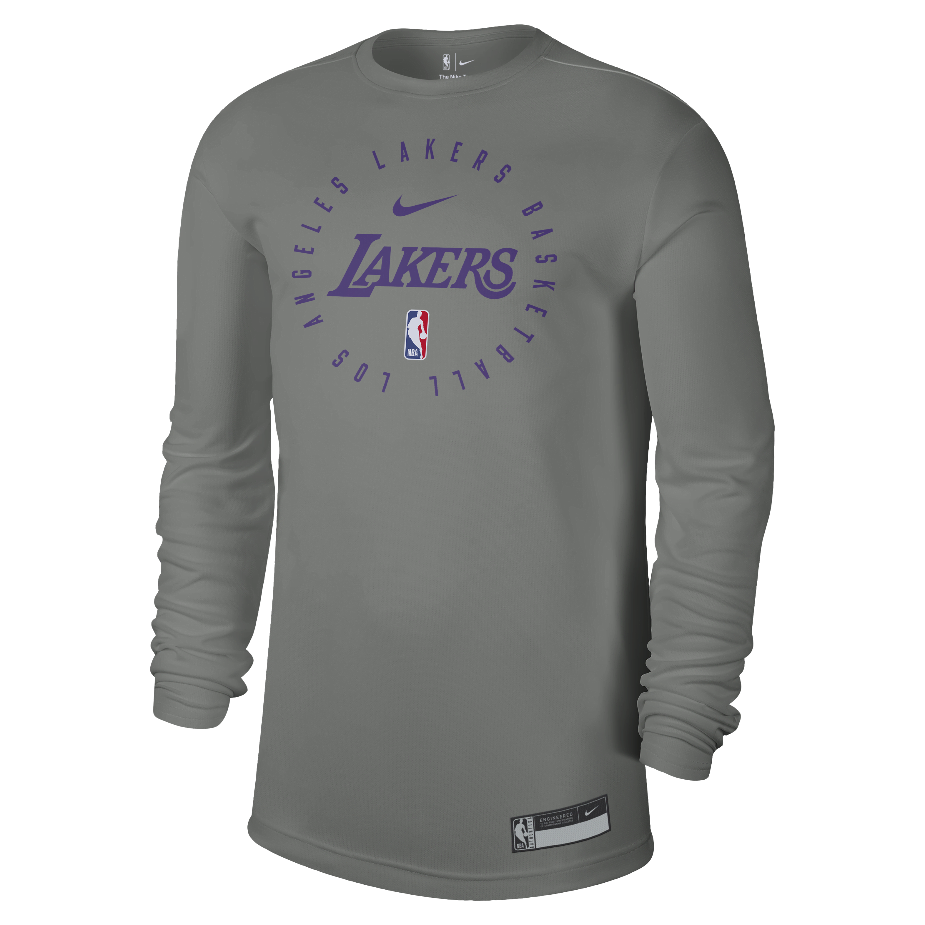 Los Angeles Lakers Men's Nike Dri-FIT NBA Long-Sleeve T-Shirt