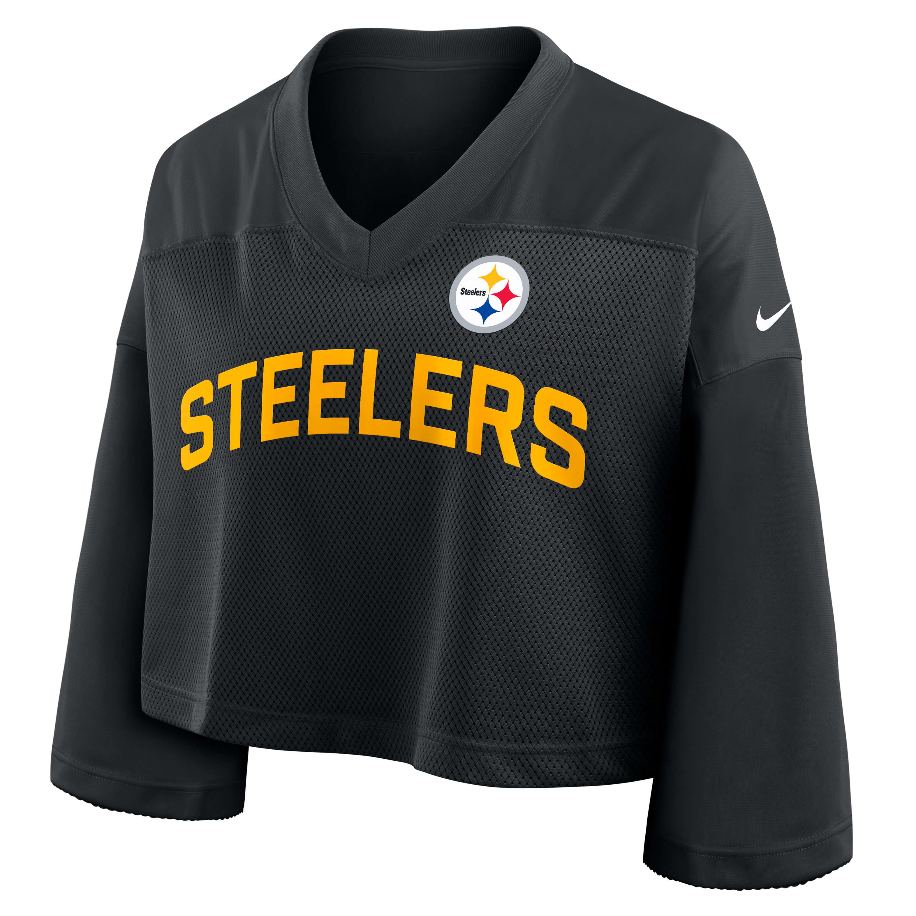 Pittsburgh Steelers Wide Receiver Jersey Fashion Women's Nike Dri-FIT NFL Cropped Top
