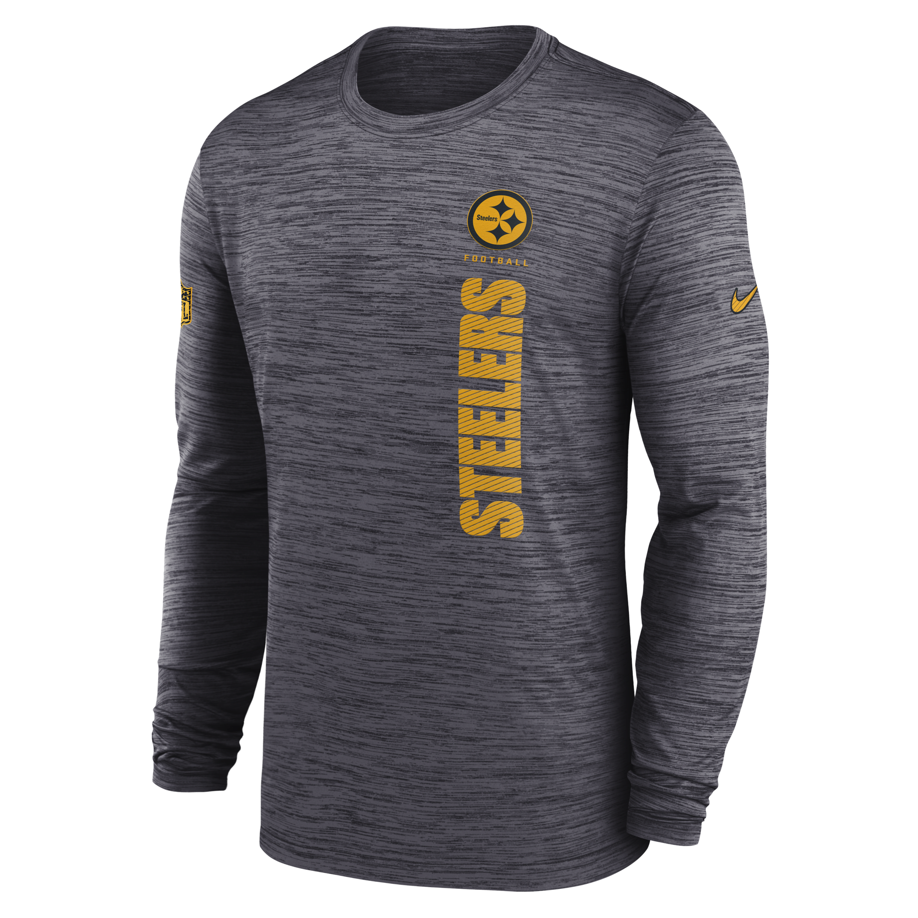 Pittsburgh Steelers Sideline Velocity Men's Nike Dri-FIT NFL Long-Sleeve T-Shirt