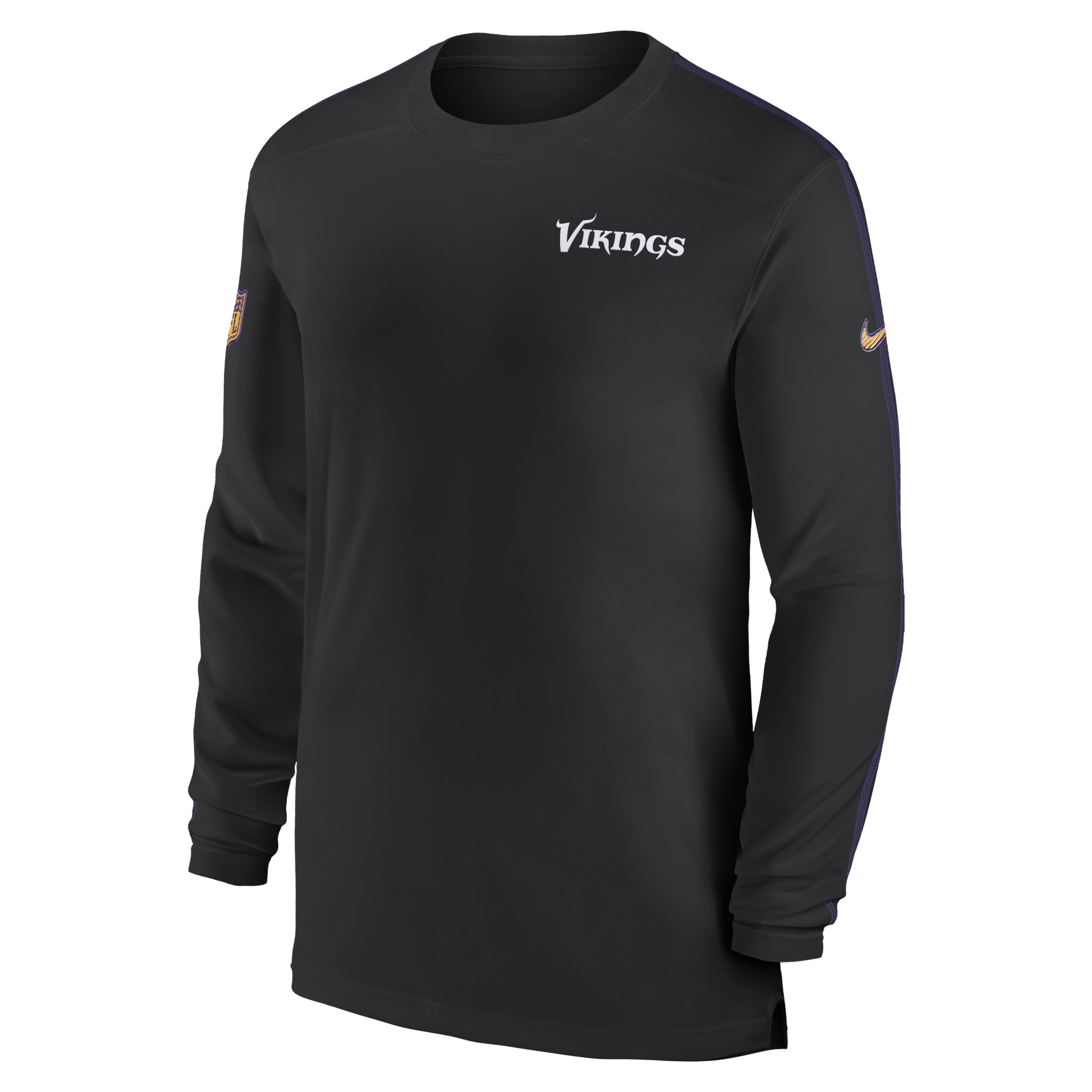 Minnesota Vikings Sideline Coach Men's Nike Dri-FIT NFL Long-Sleeve Top