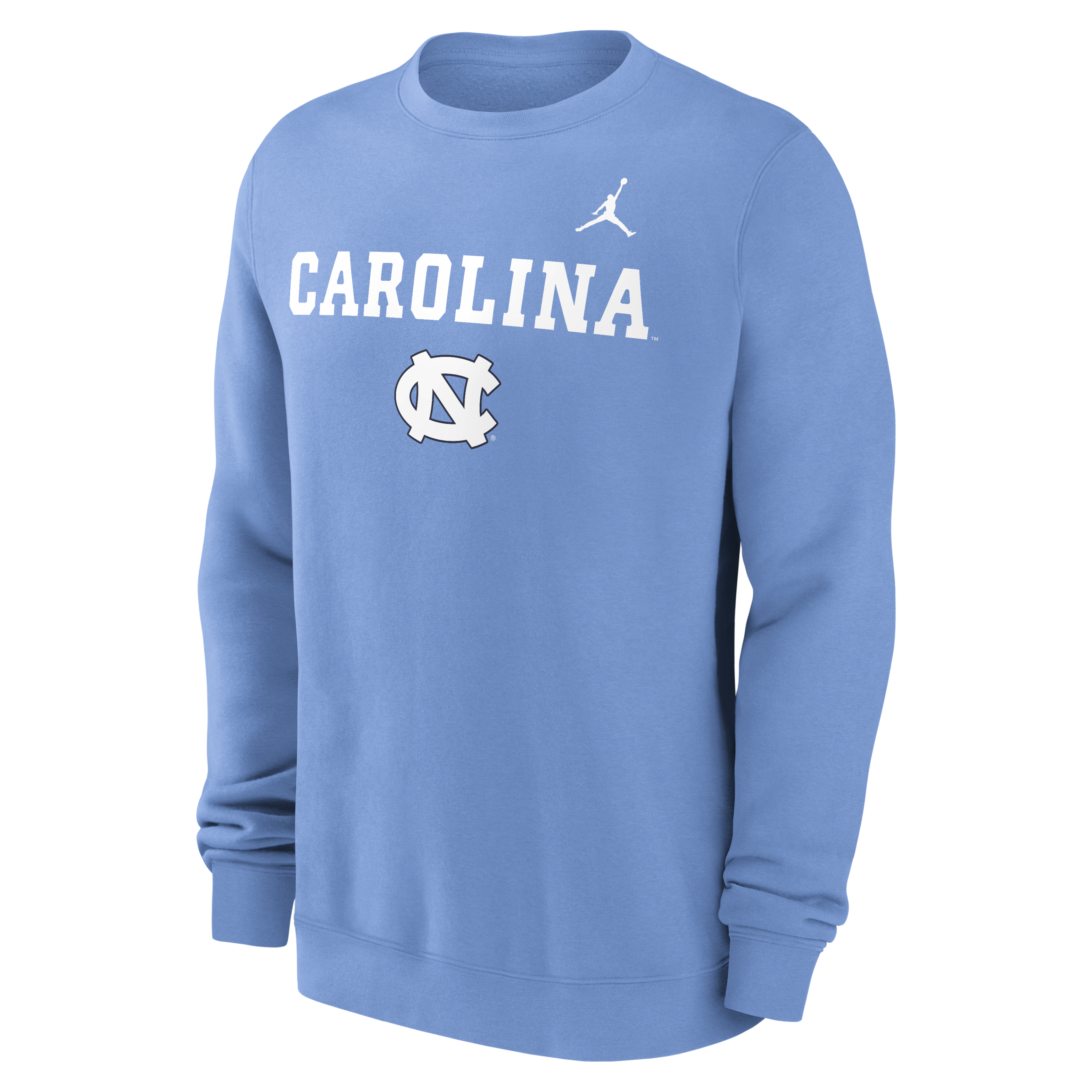 North Carolina Tar Heels Primetime Primary Stack Men's Nike College Pullover Crew