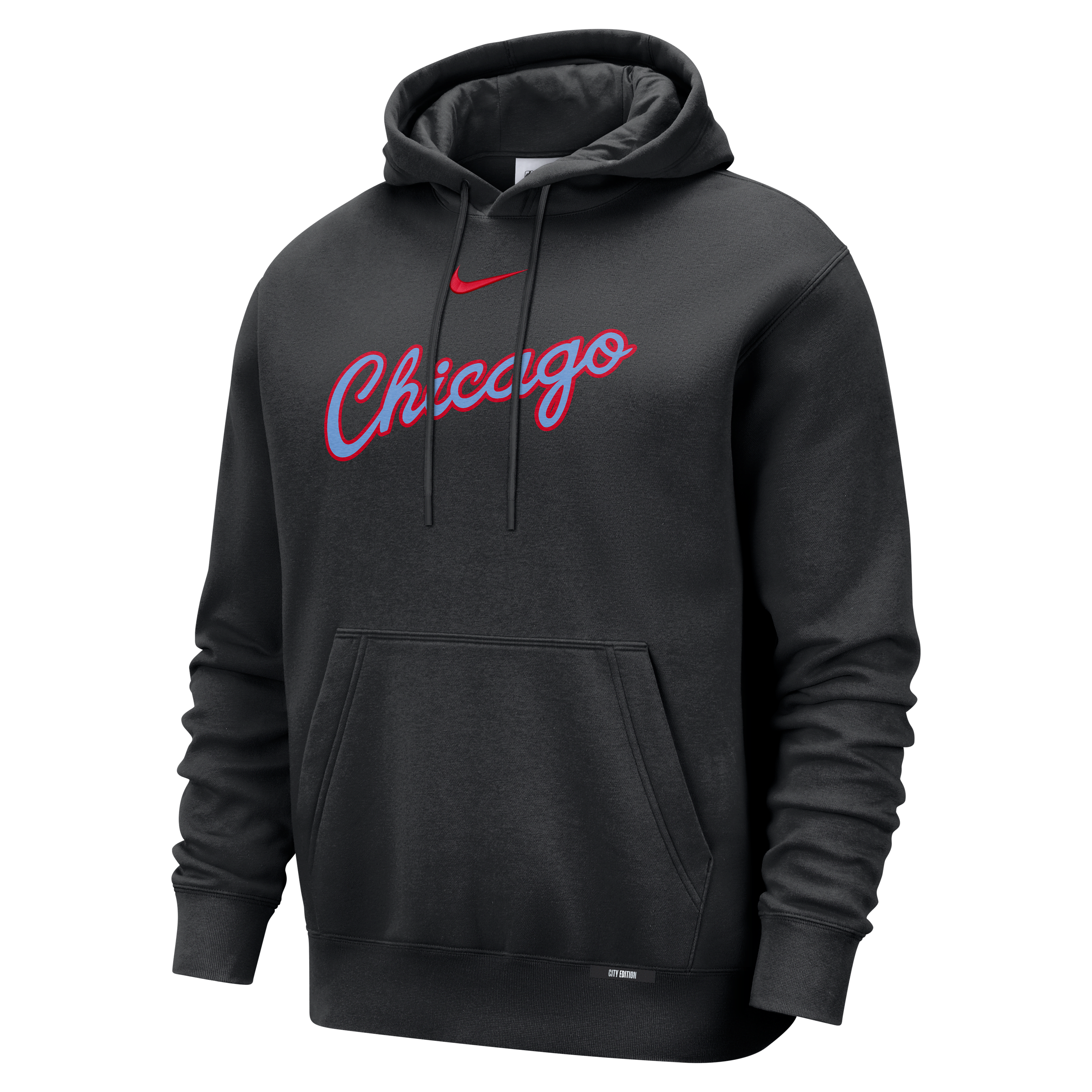 Chicago Bulls City Edition Men's Nike Basketball Club Pull-Over Hoodie