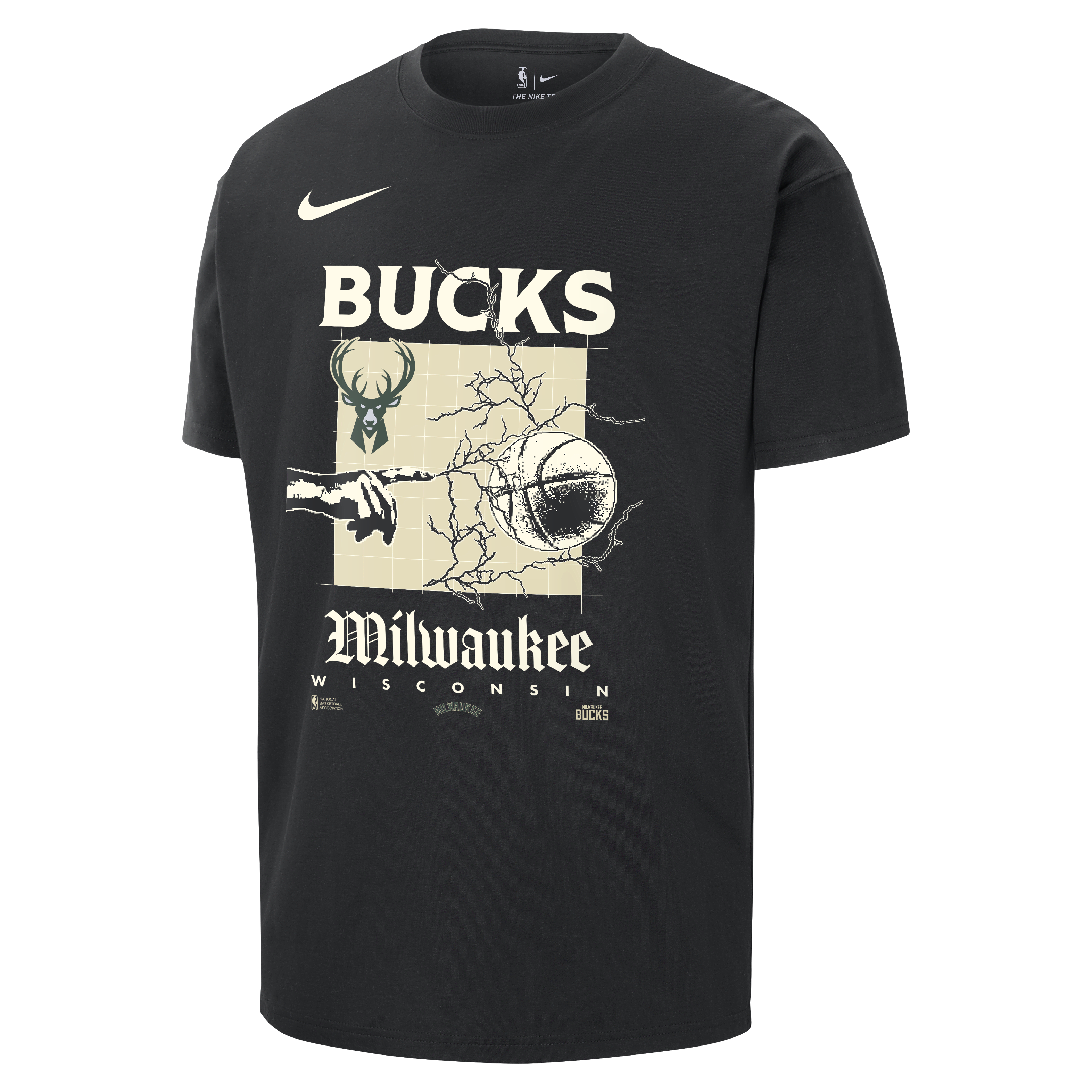 Milwaukee Bucks Courtside Men's Nike NBA Max90 T-Shirt