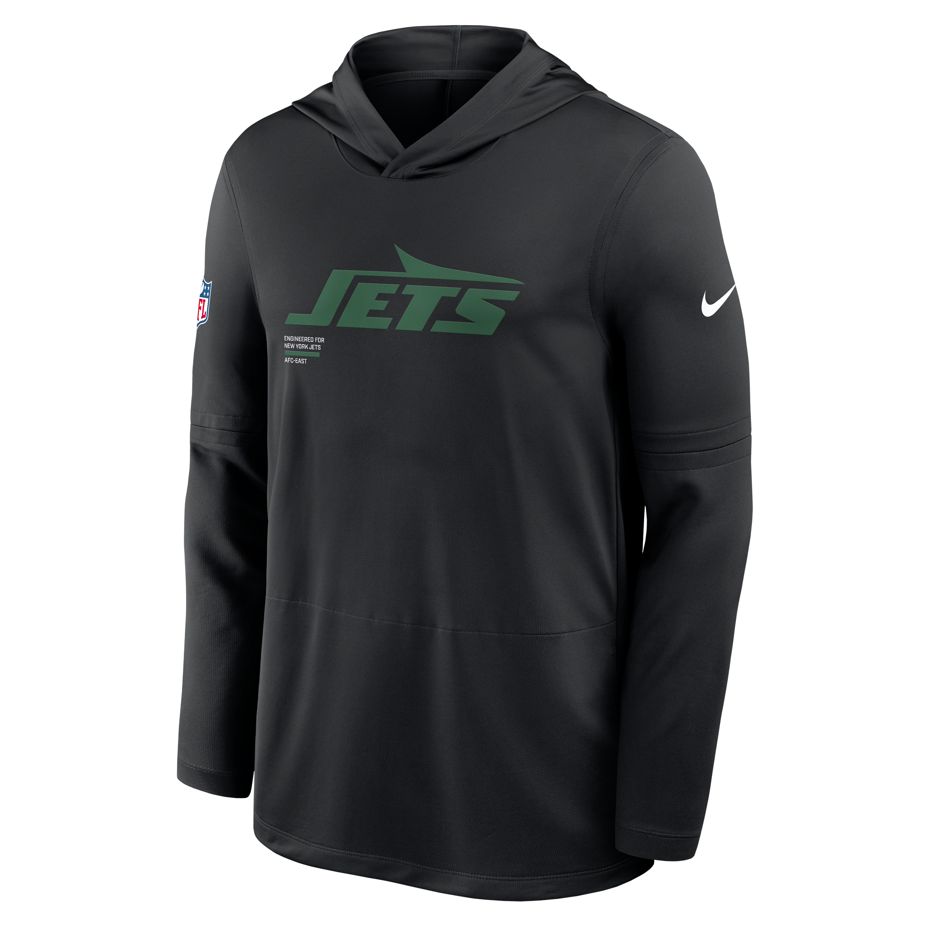 New York Jets Rivalries Collection Sideline Men's Nike Dri-FIT NFL Long-Sleeve Hooded Top