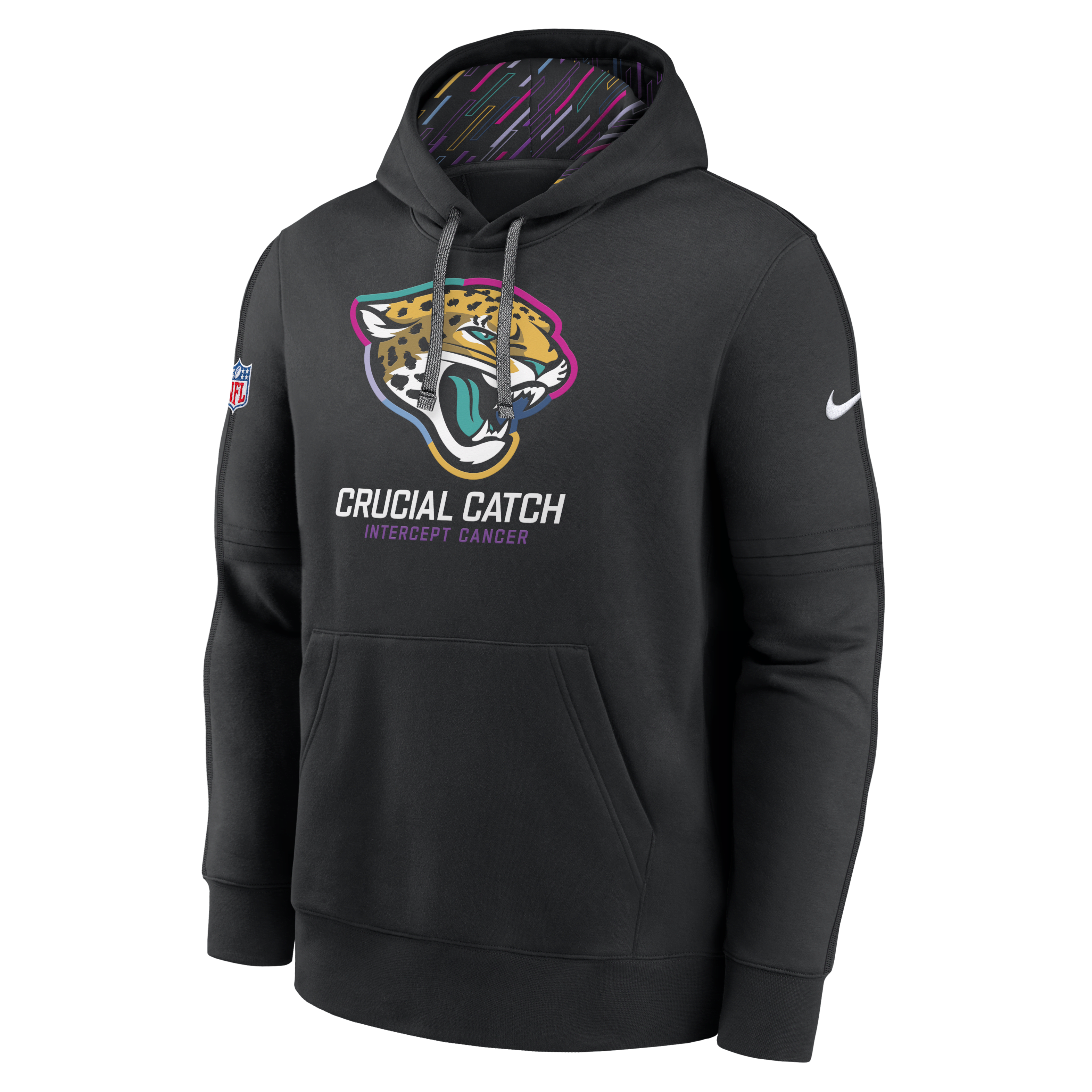 Jacksonville Jaguars Crucial Catch Club Men's Nike NFL Pullover Hoodie