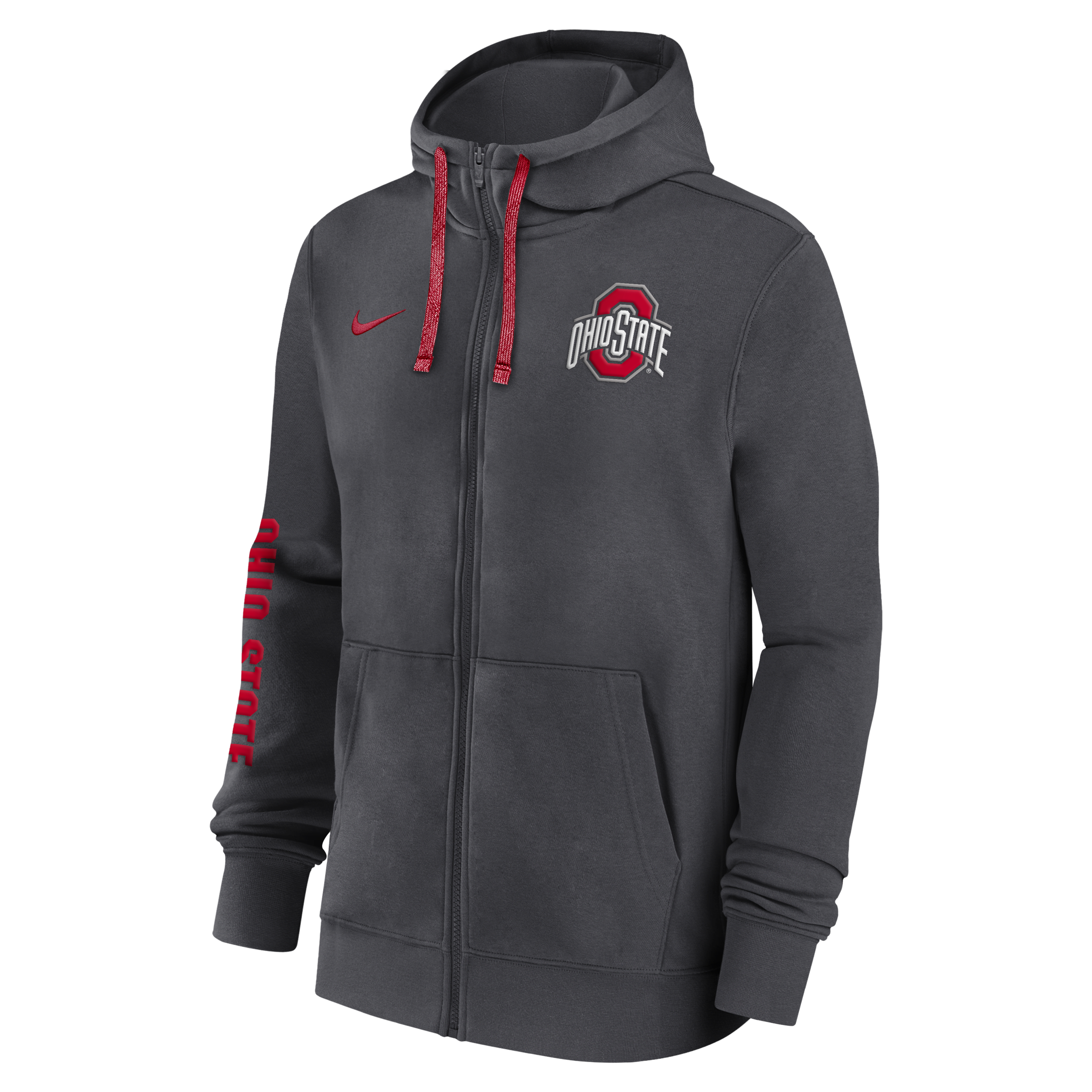 Ohio State Buckeyes Sideline Team Issue Men's Nike College Full-Zip Hoodie