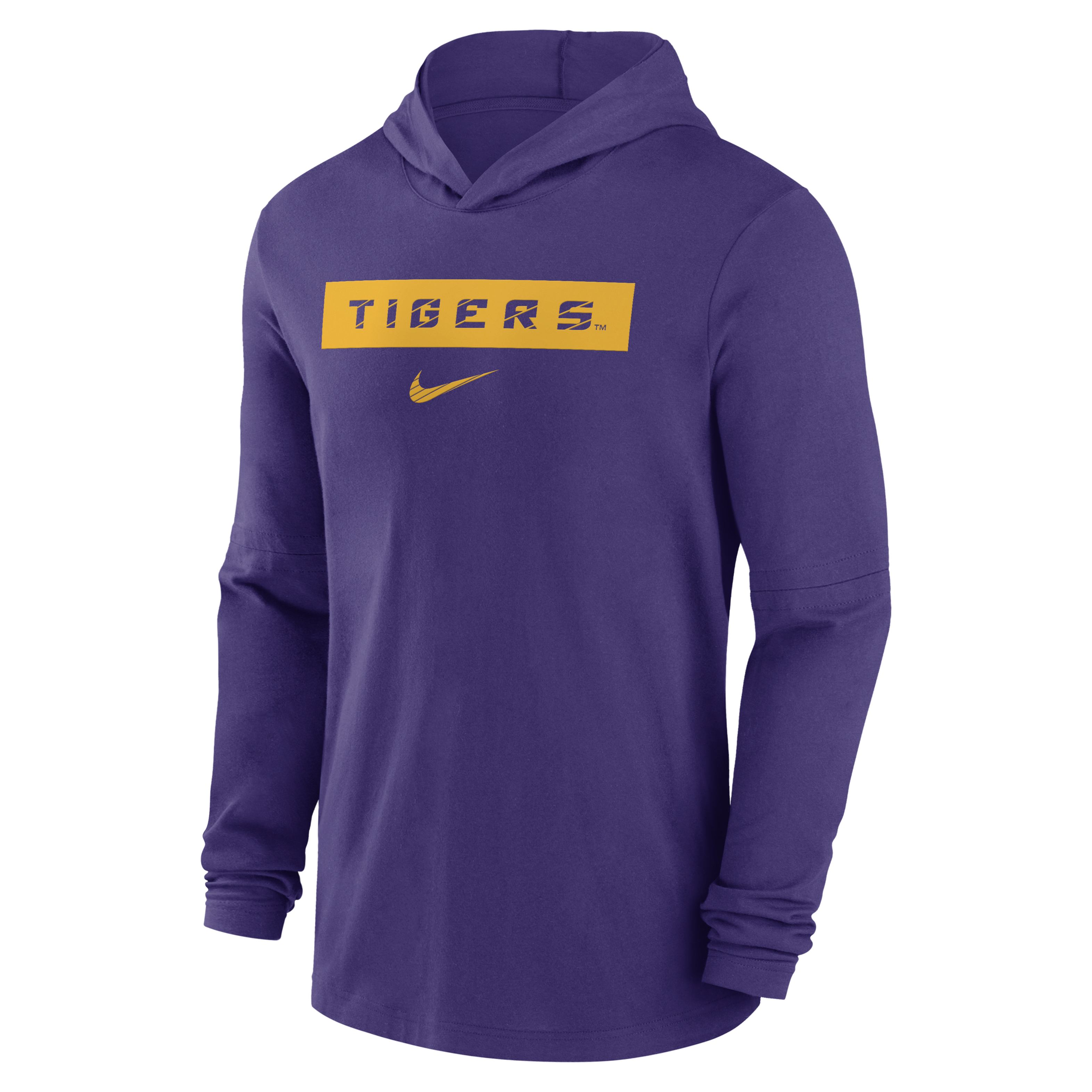 LSU Tigers Sideline Men's Nike Dri-FIT College Long-Sleeve Hooded Top