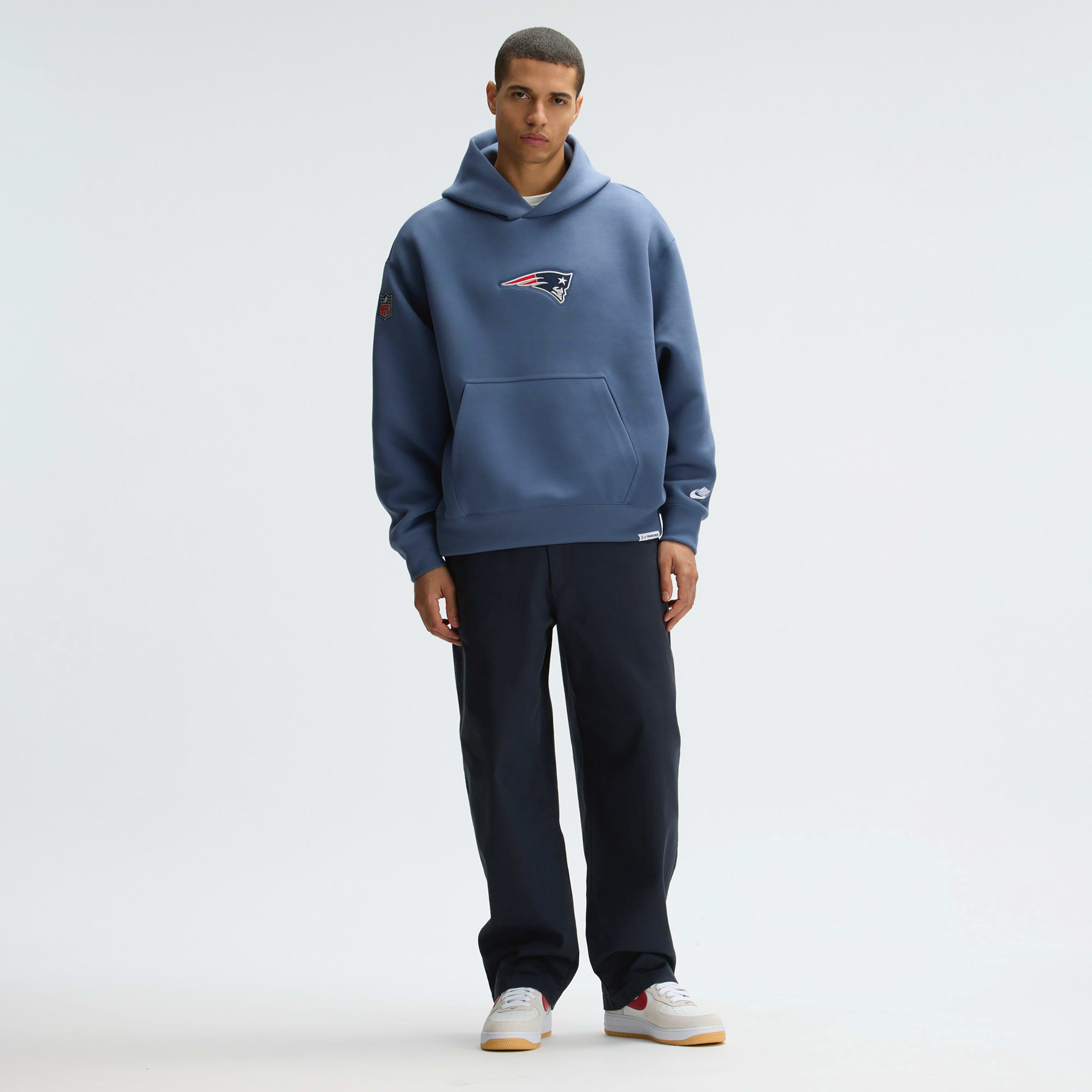 New England Patriots Rivalries Collection Oversized Tech Fleece Men's Nike NFL Pullover Hoodie