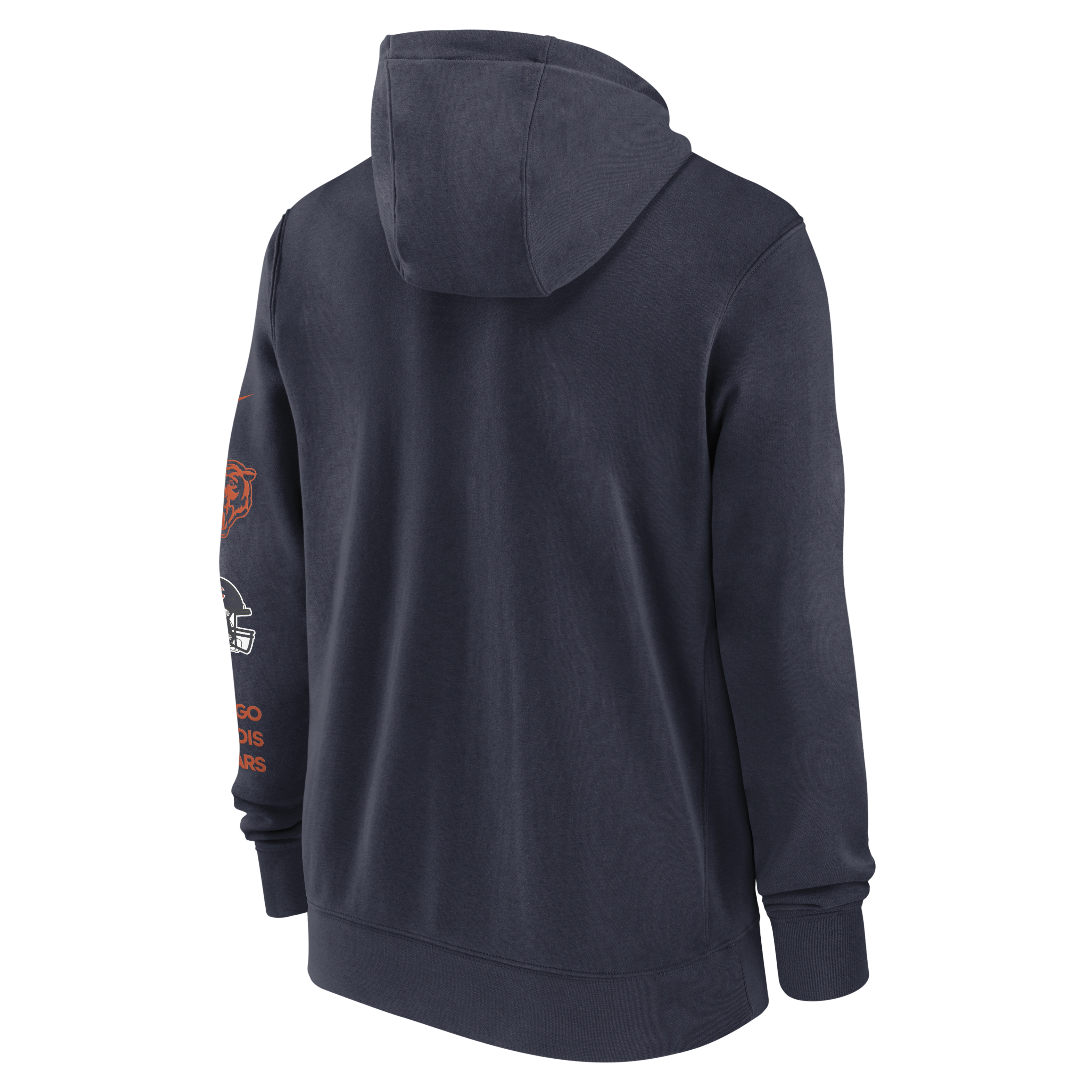 Chicago Bears Club Men's Nike NFL Full-Zip Hoodie