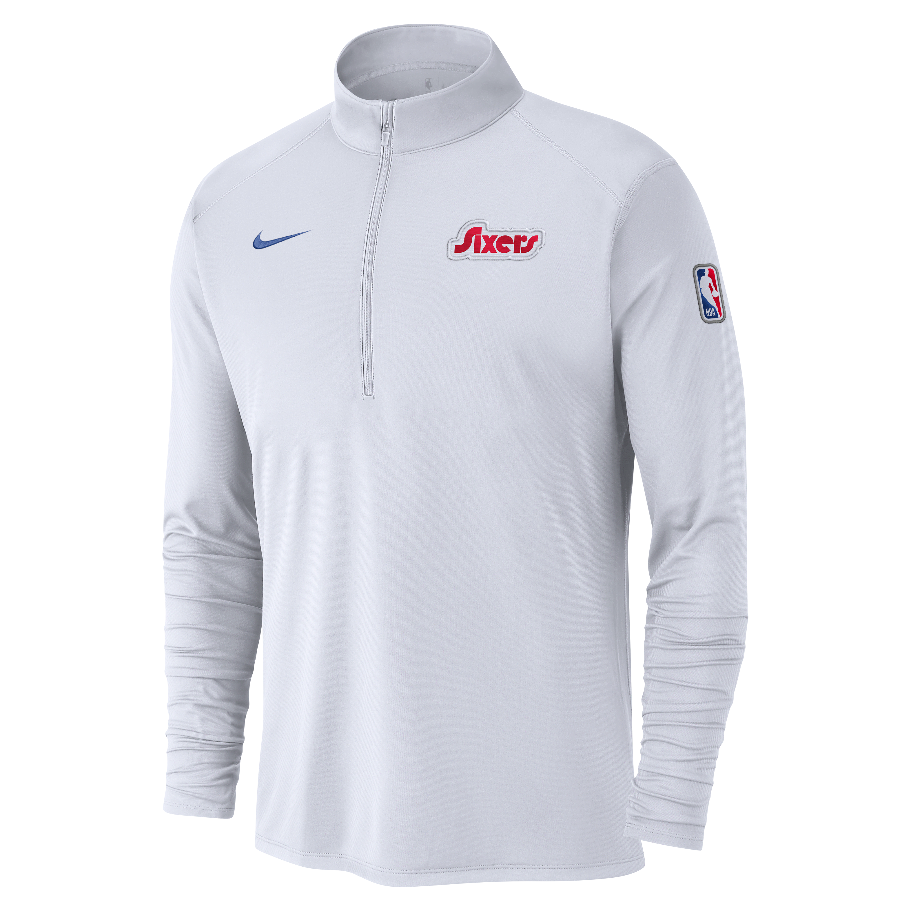 Philadelphia 76ers City Edition Men's Nike Dri-FIT NBA 1/2-Zip Long-Sleeve Top