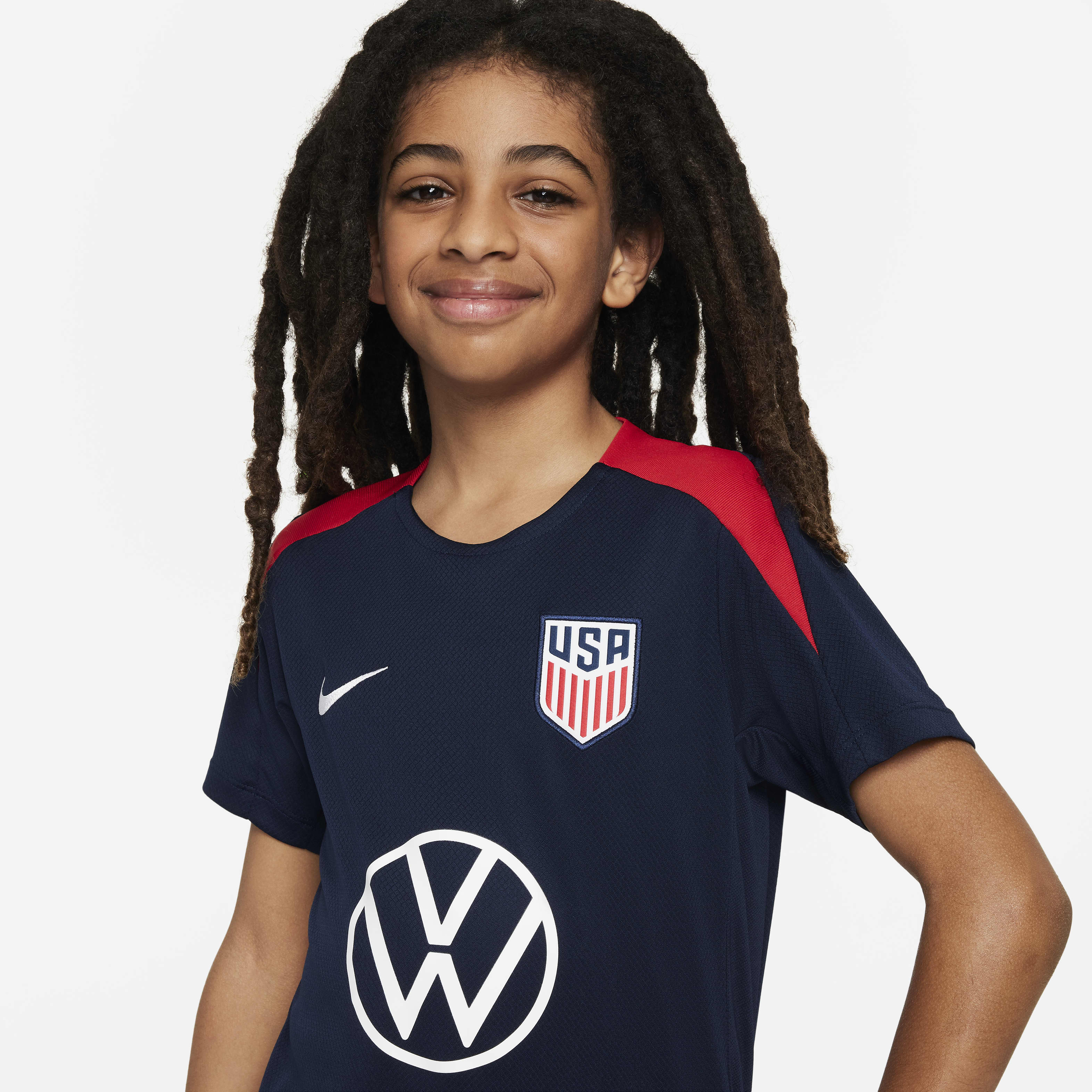 USMNT Strike Big Kids' Nike Dri-FIT Soccer Short-Sleeve Knit Top