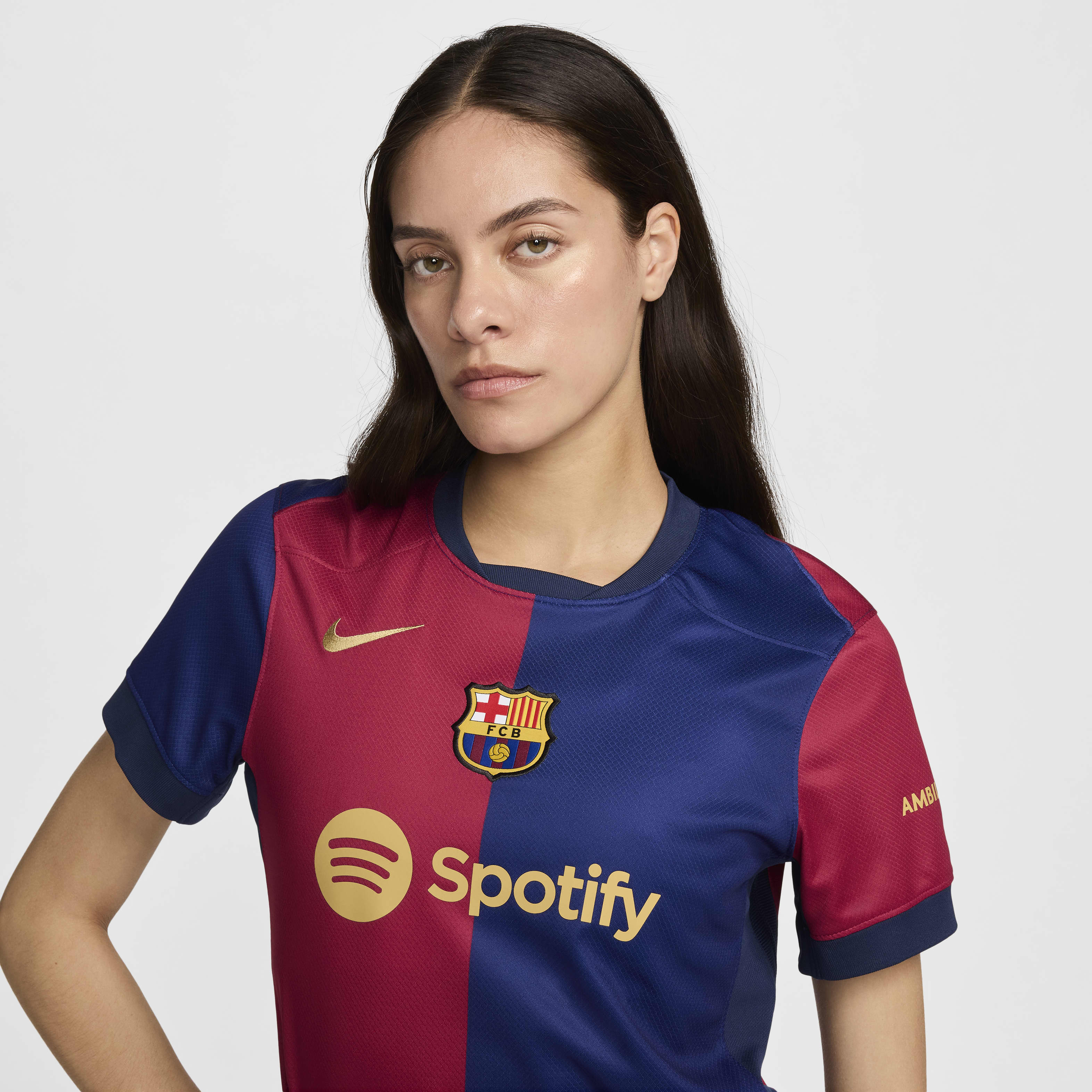 FC Barcelona 2024/25 Stadium Home Women's Nike Dri-FIT Soccer Replica Jersey