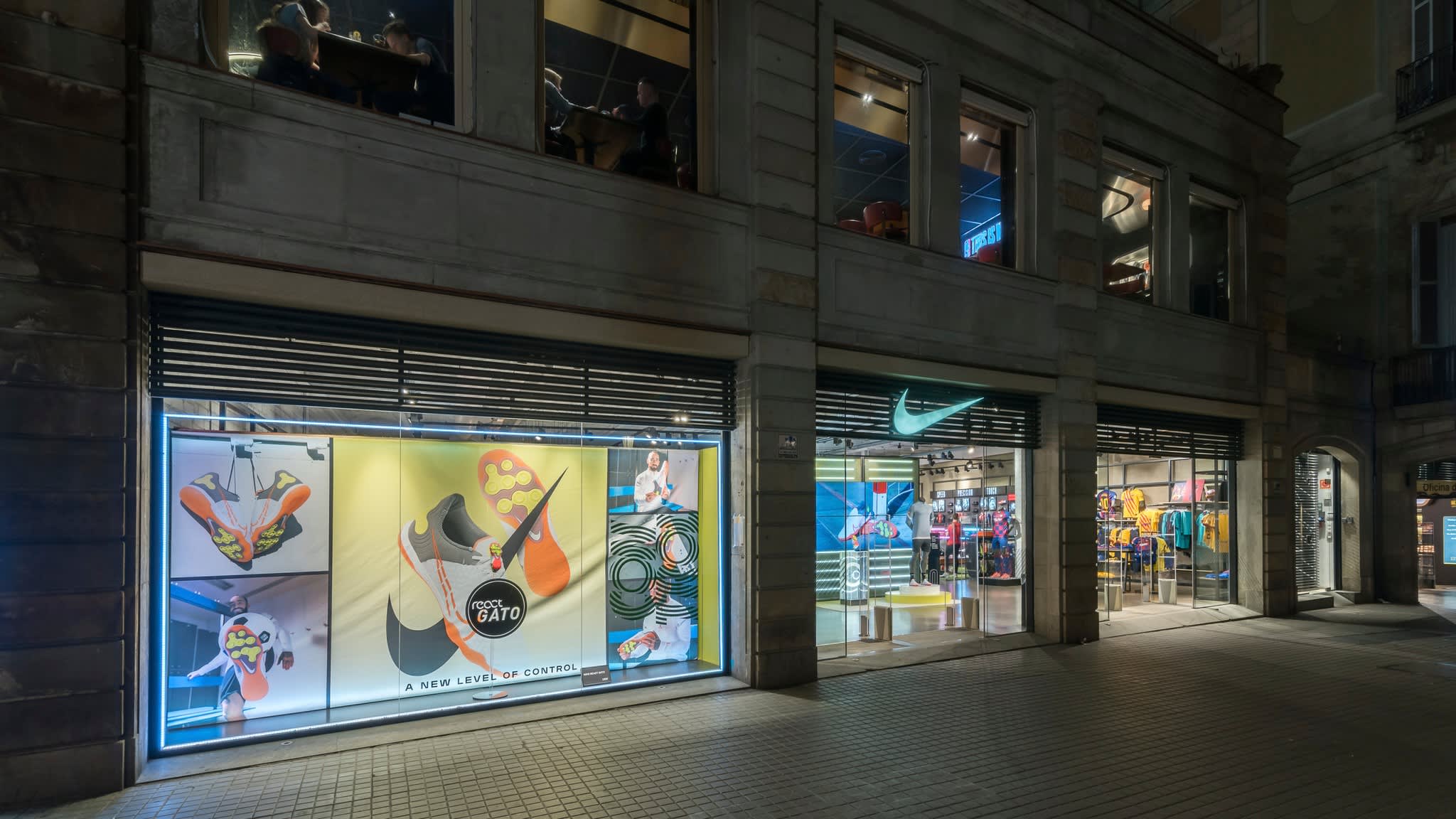 Nike Stores in Barcelona, Spain.