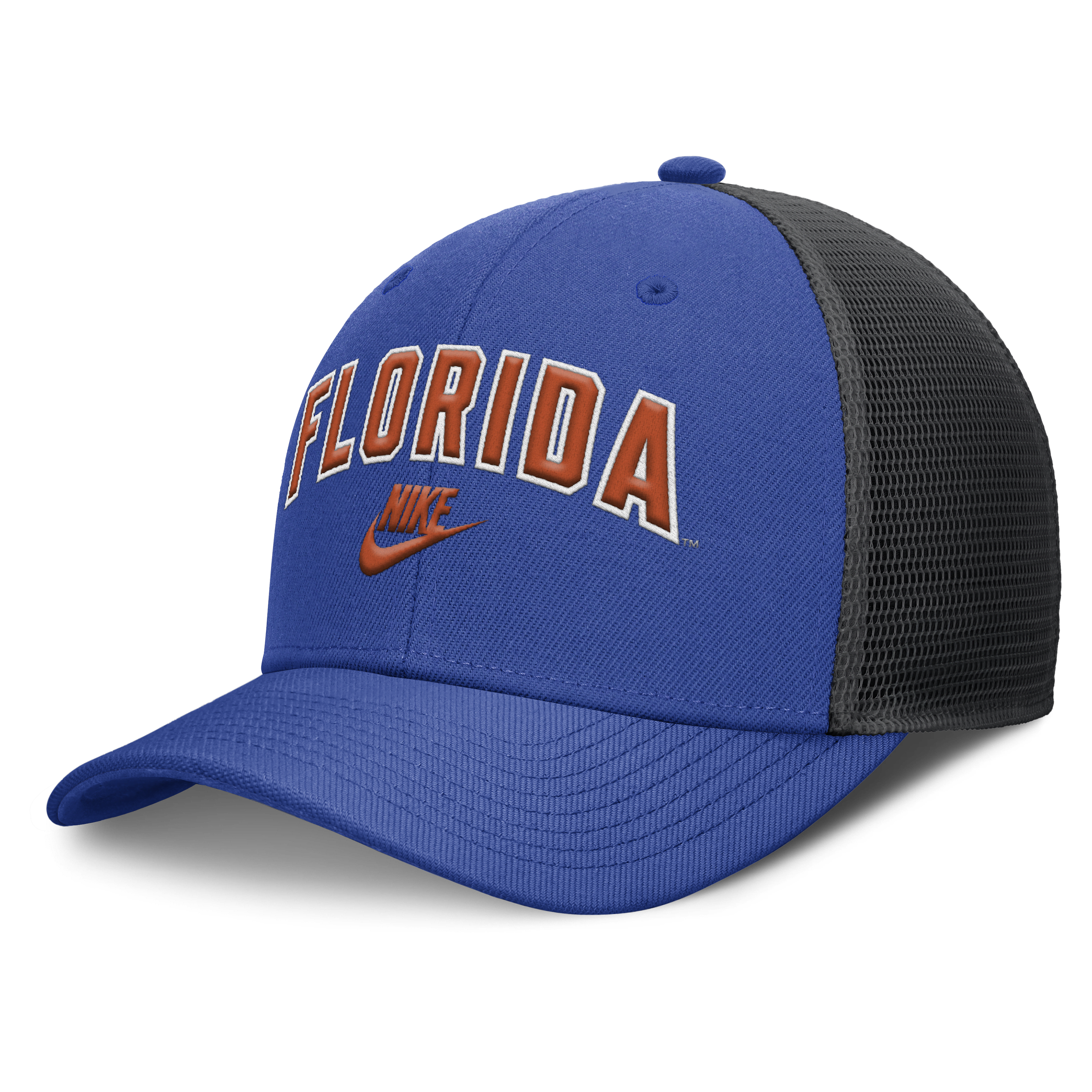 Florida Legacy Arch Rise Men's Nike Dri-FIT College Trucker Adjustable Hat