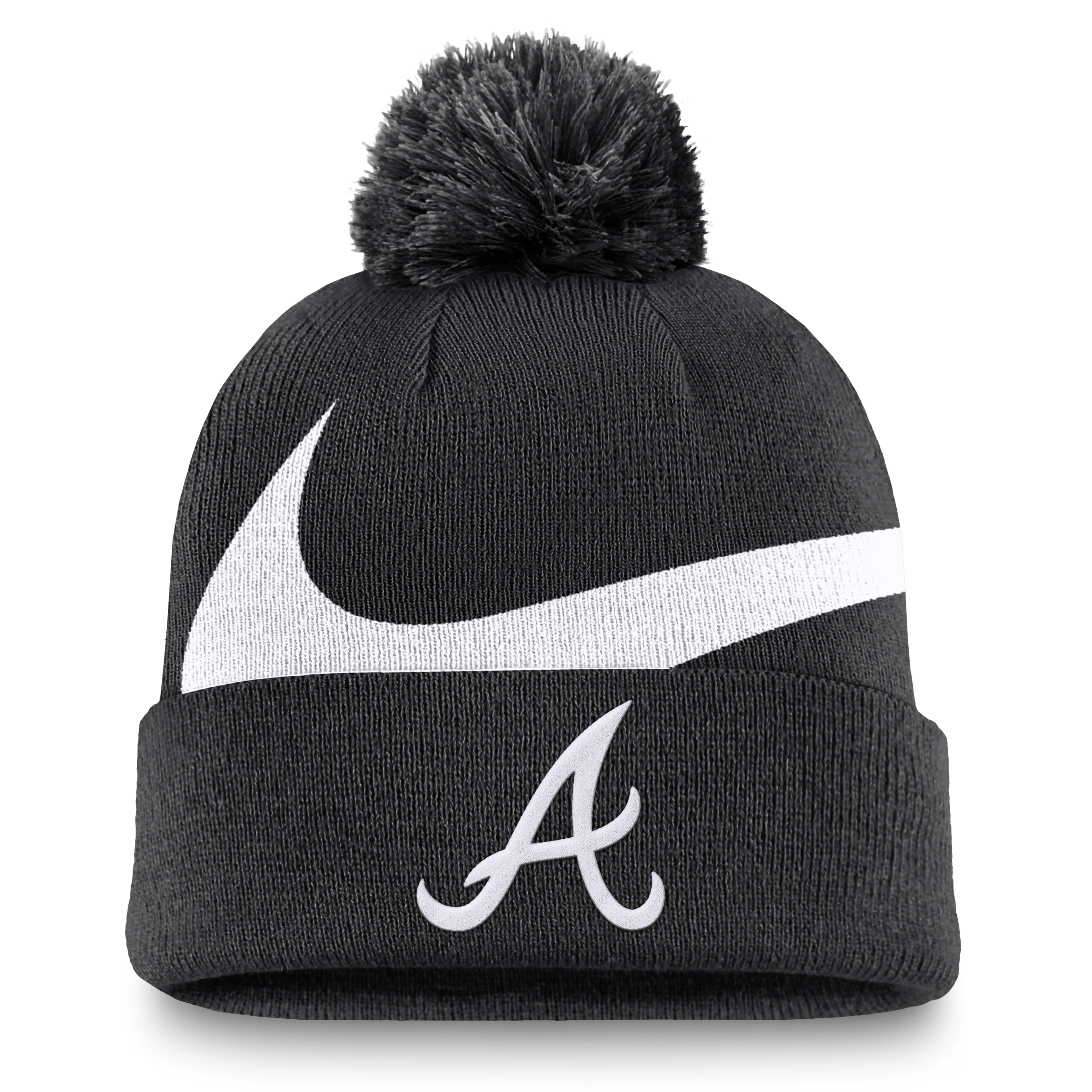 Atlanta Braves Peak Men's Nike MLB Cuffed Pom Beanie