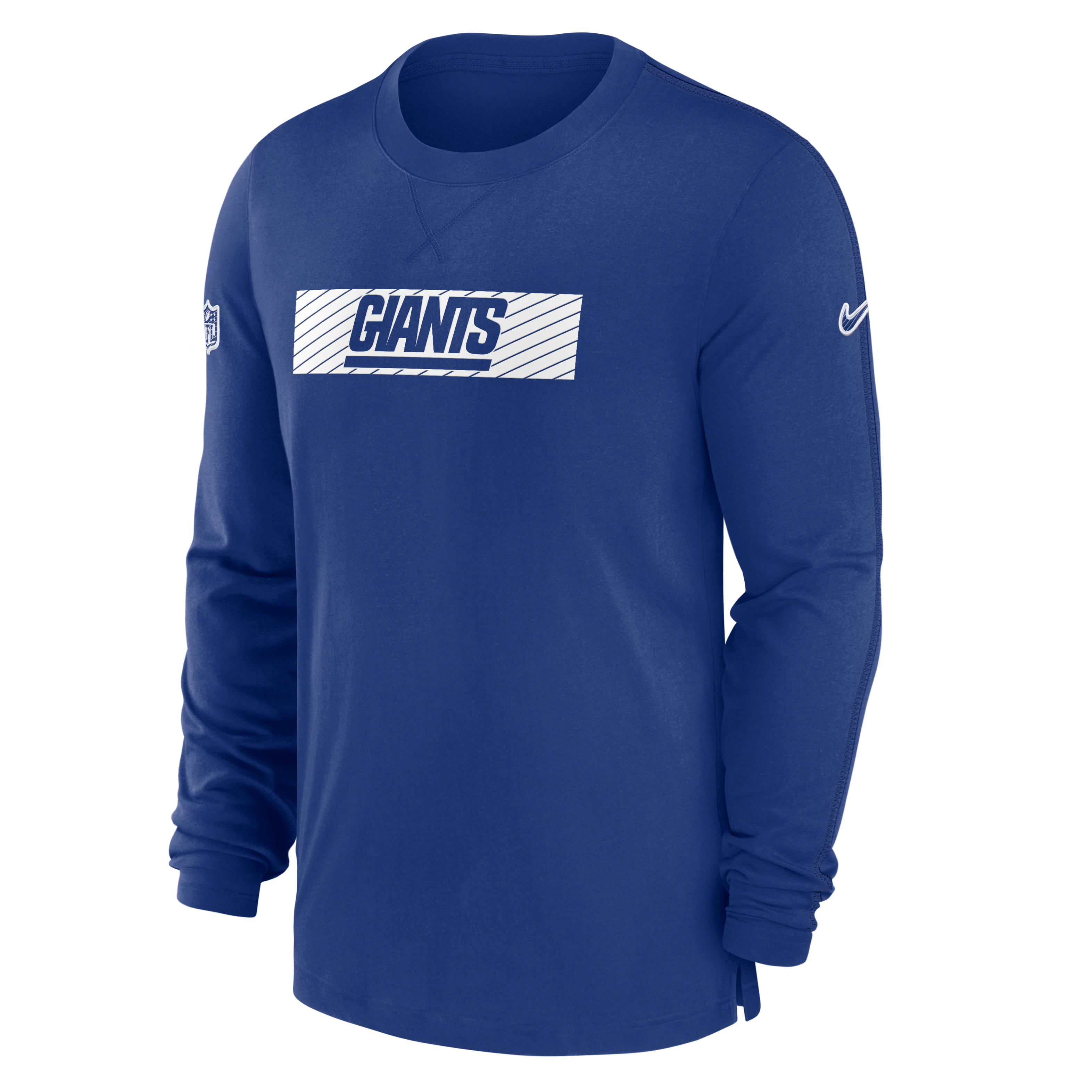 New York Giants Sideline Player Team Issue Men’s Nike Dri-FIT Long-Sleeve Top