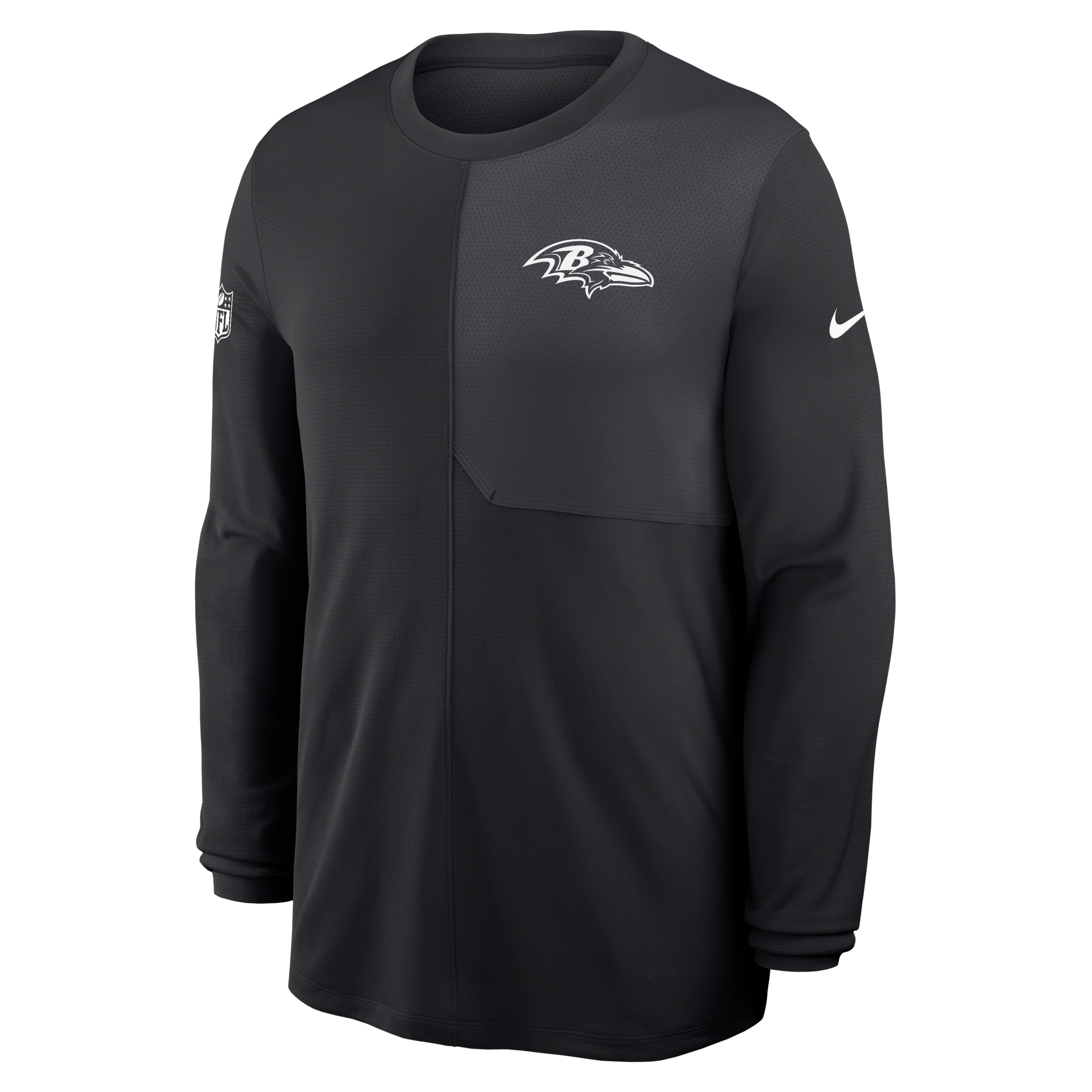 Baltimore Ravens Sideline Coach Men's Nike Dri-FIT NFL Long-Sleeve Top