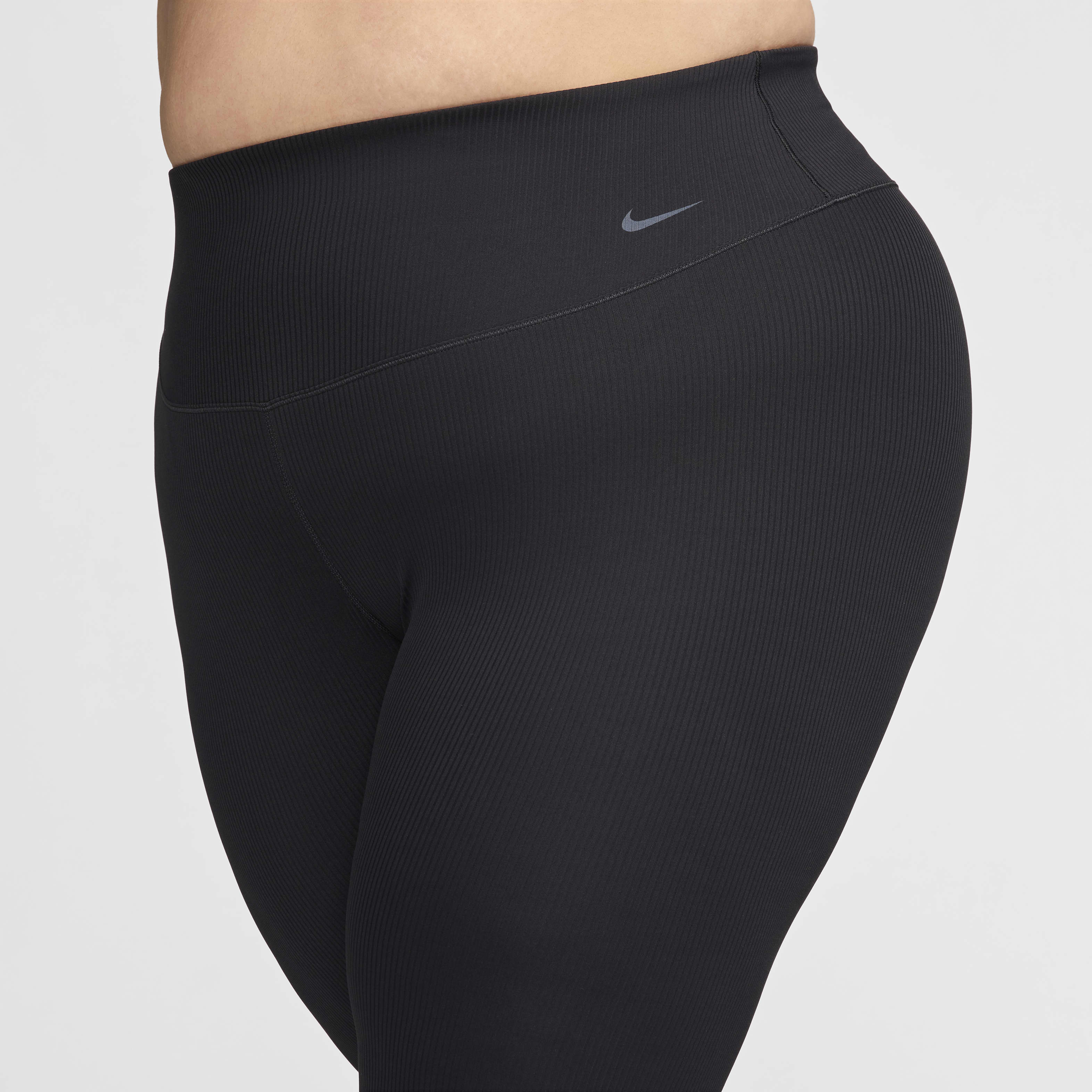 Nike Zenvy Rib Women's Gentle-Support High-Waisted 7/8 Leggings (Plus Size)