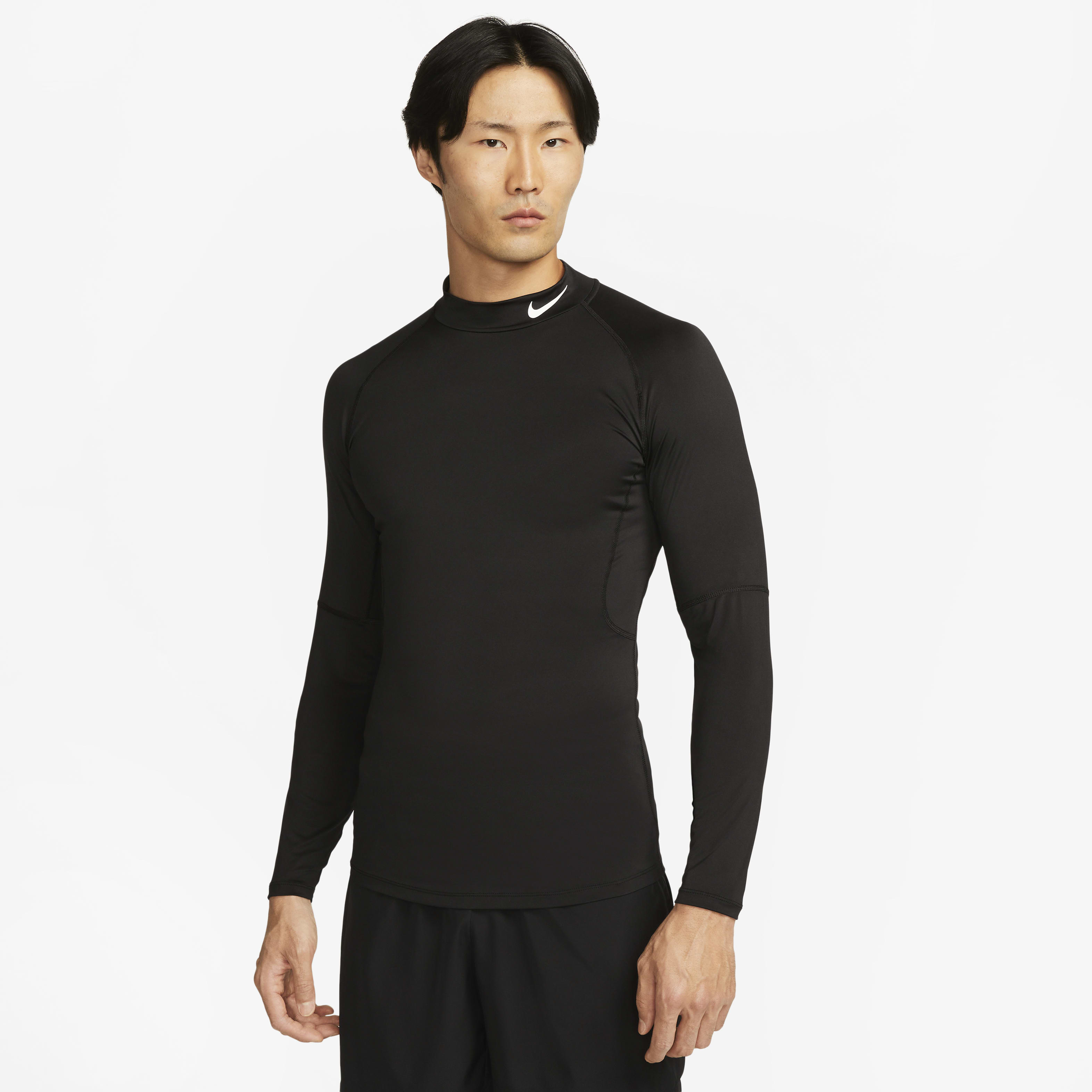 Nike Pro Men's Dri-FIT Fitness Mock-Neck Long-Sleeve Top