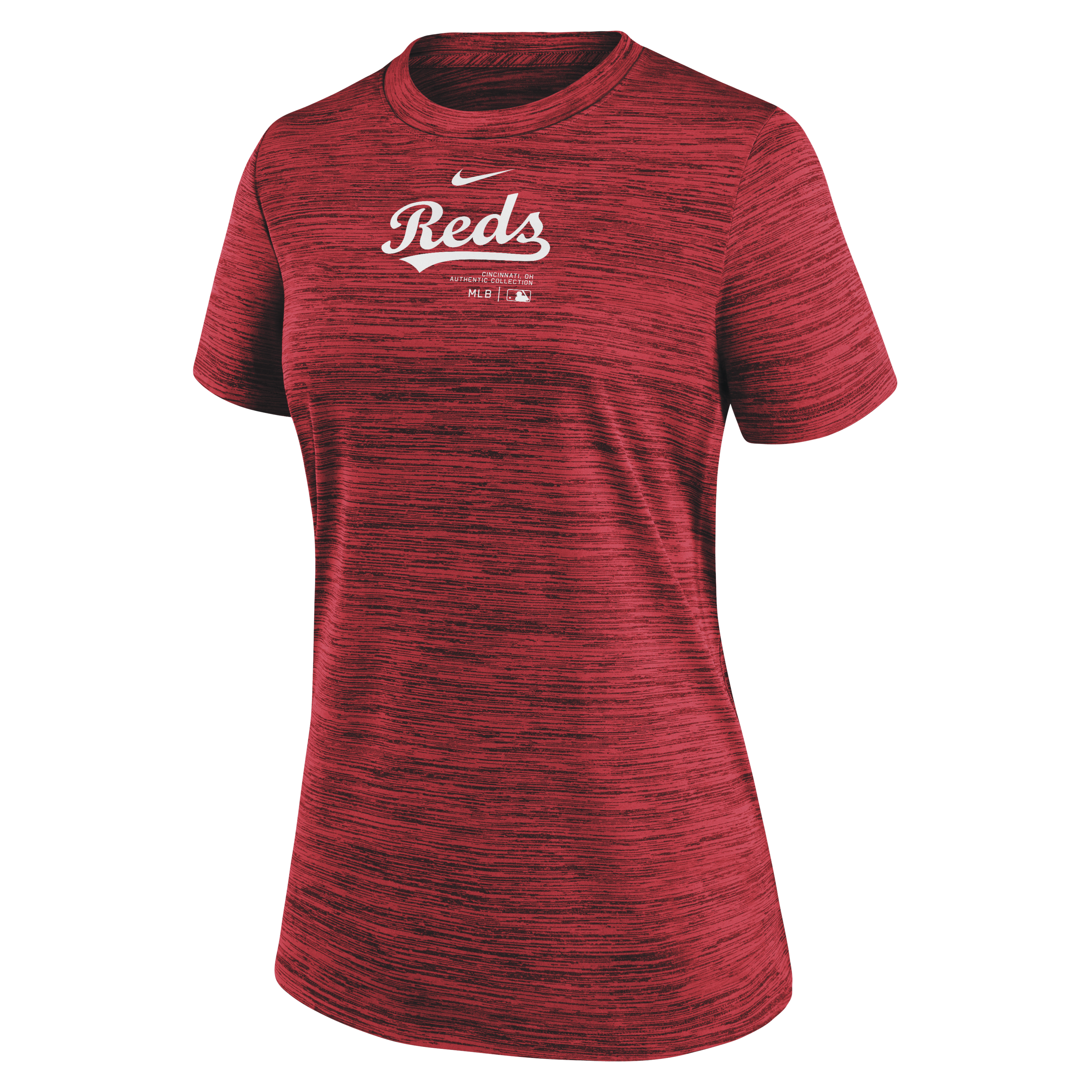 Cincinnati Reds Authentic Collection Practice Velocity Women's Nike Dri-FIT MLB T-Shirt