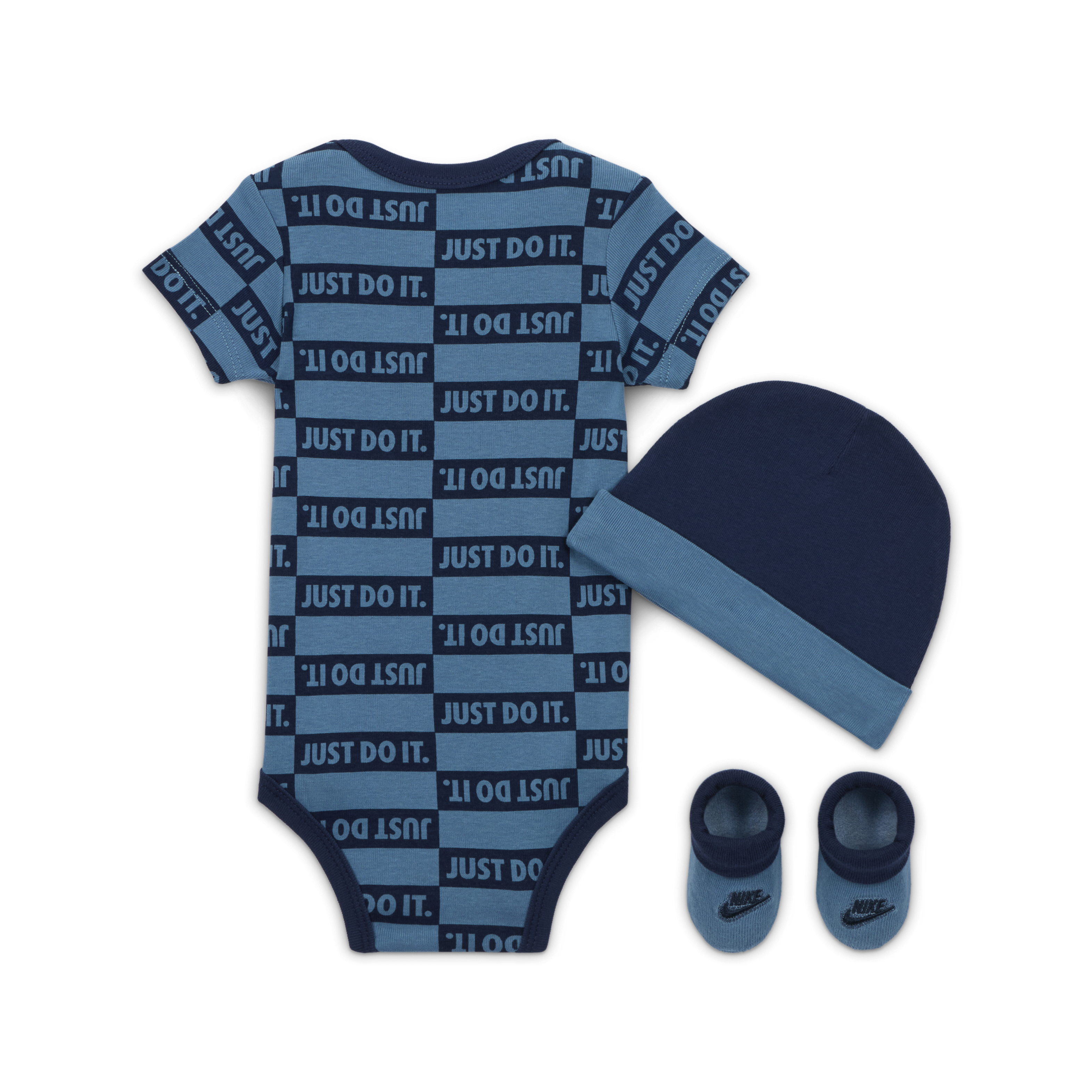 Nike Baby (0-9M) Textured Club 3-Piece Bodysuit Set