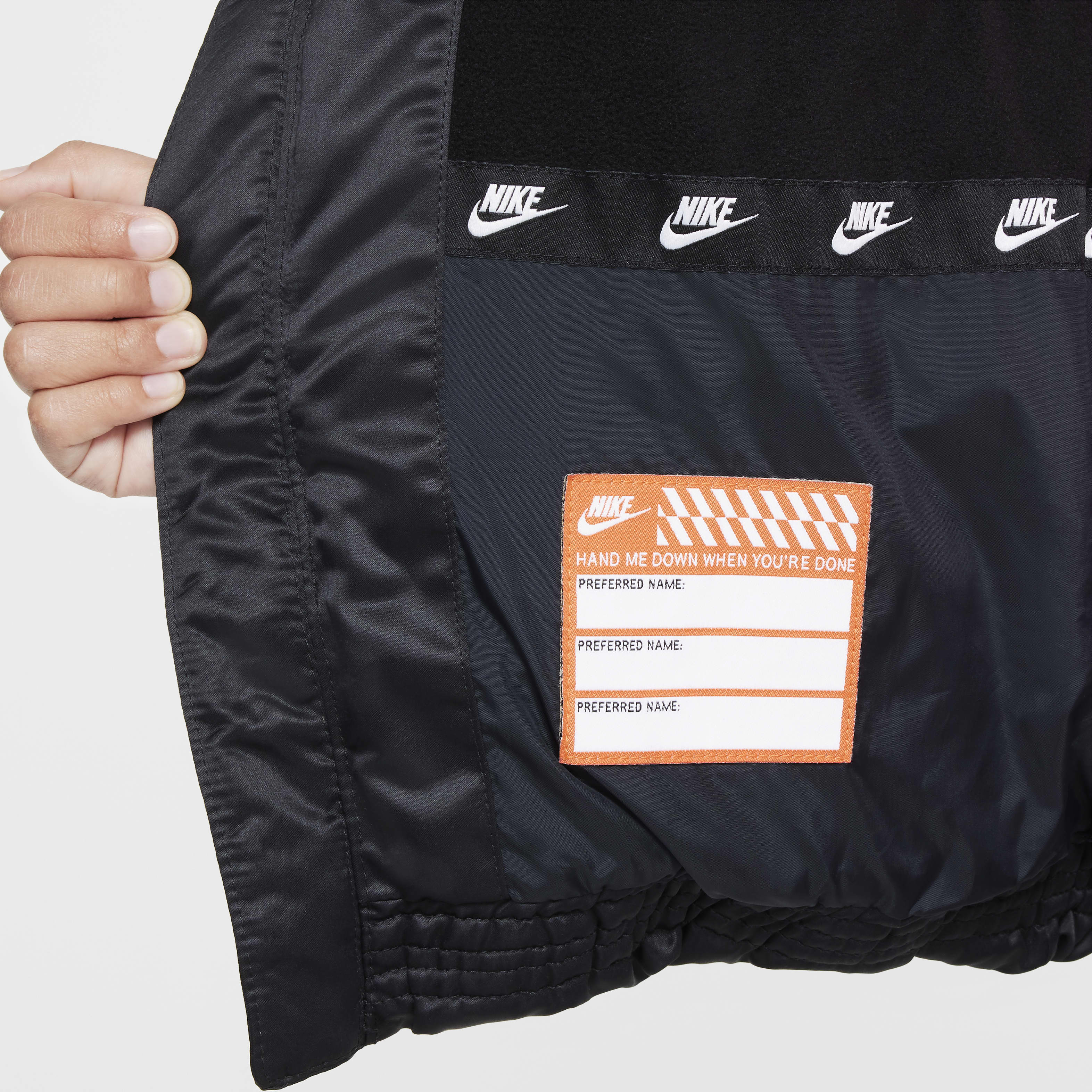 Nike Toddler Jacquard Hazard Stripe Puffer Jacket