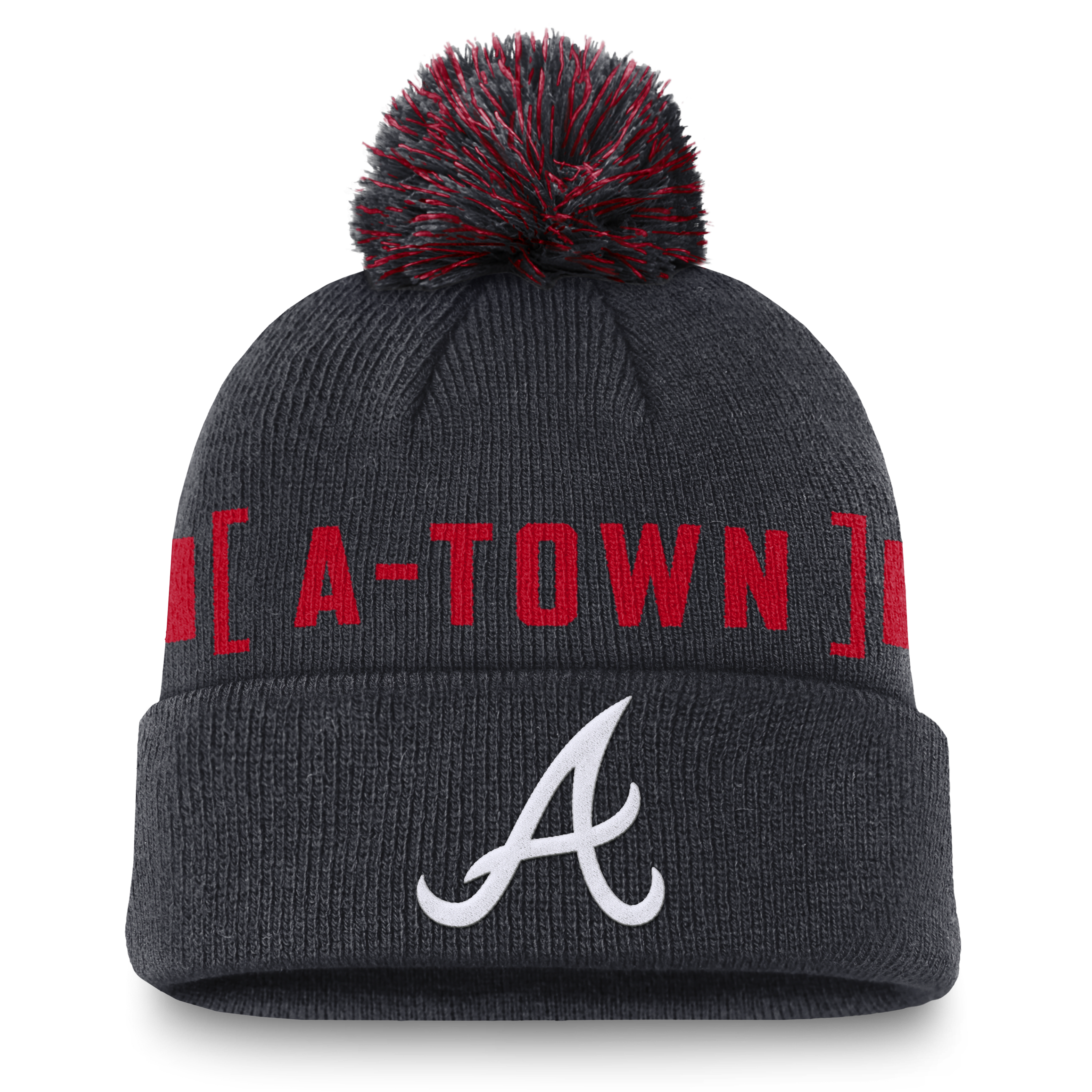 Atlanta Braves Hometown Peak Men's Nike MLB Cuffed Pom Beanie